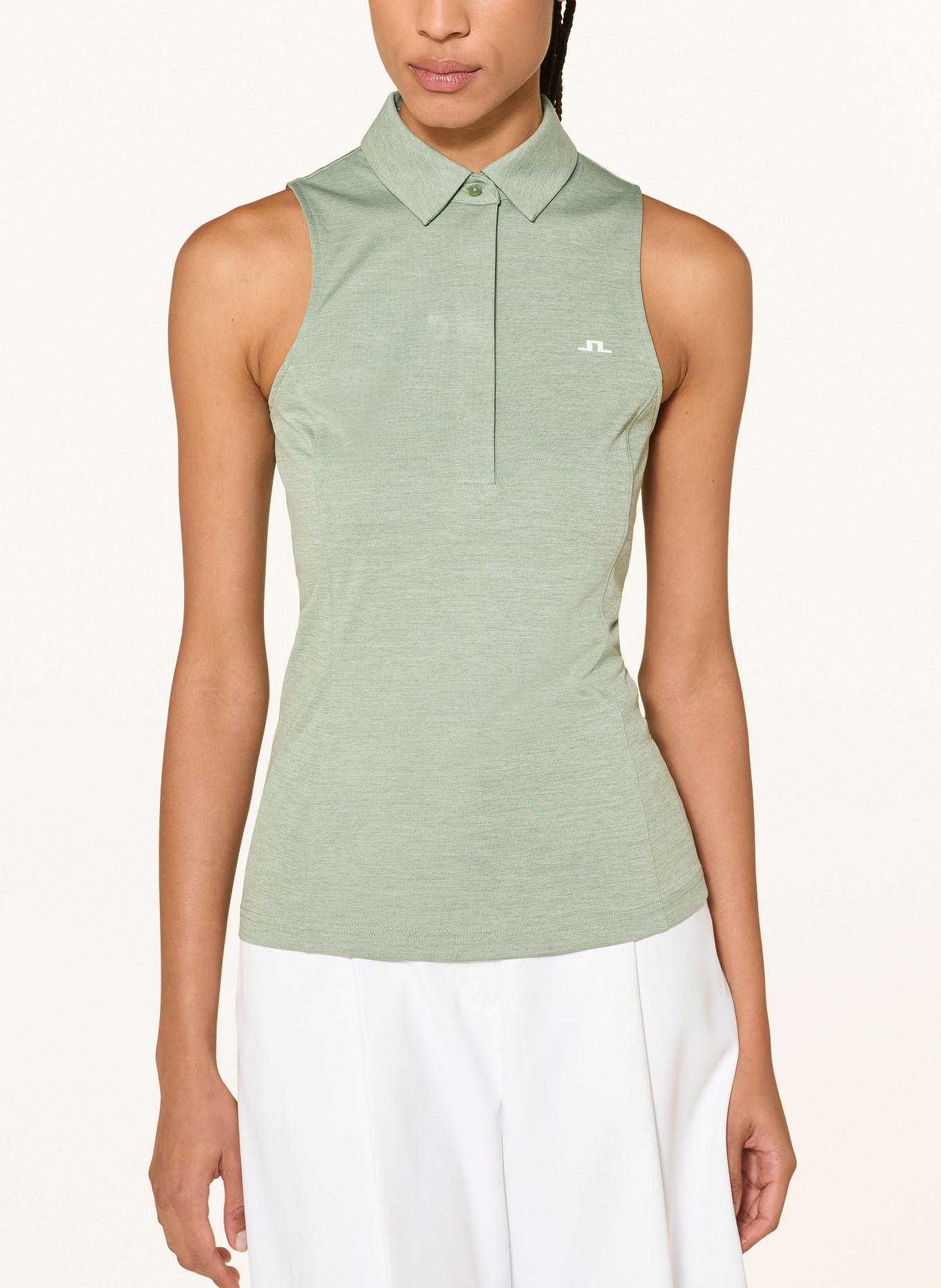 J.LINDEBERG Polo fonctionnel: VERT CLAIR