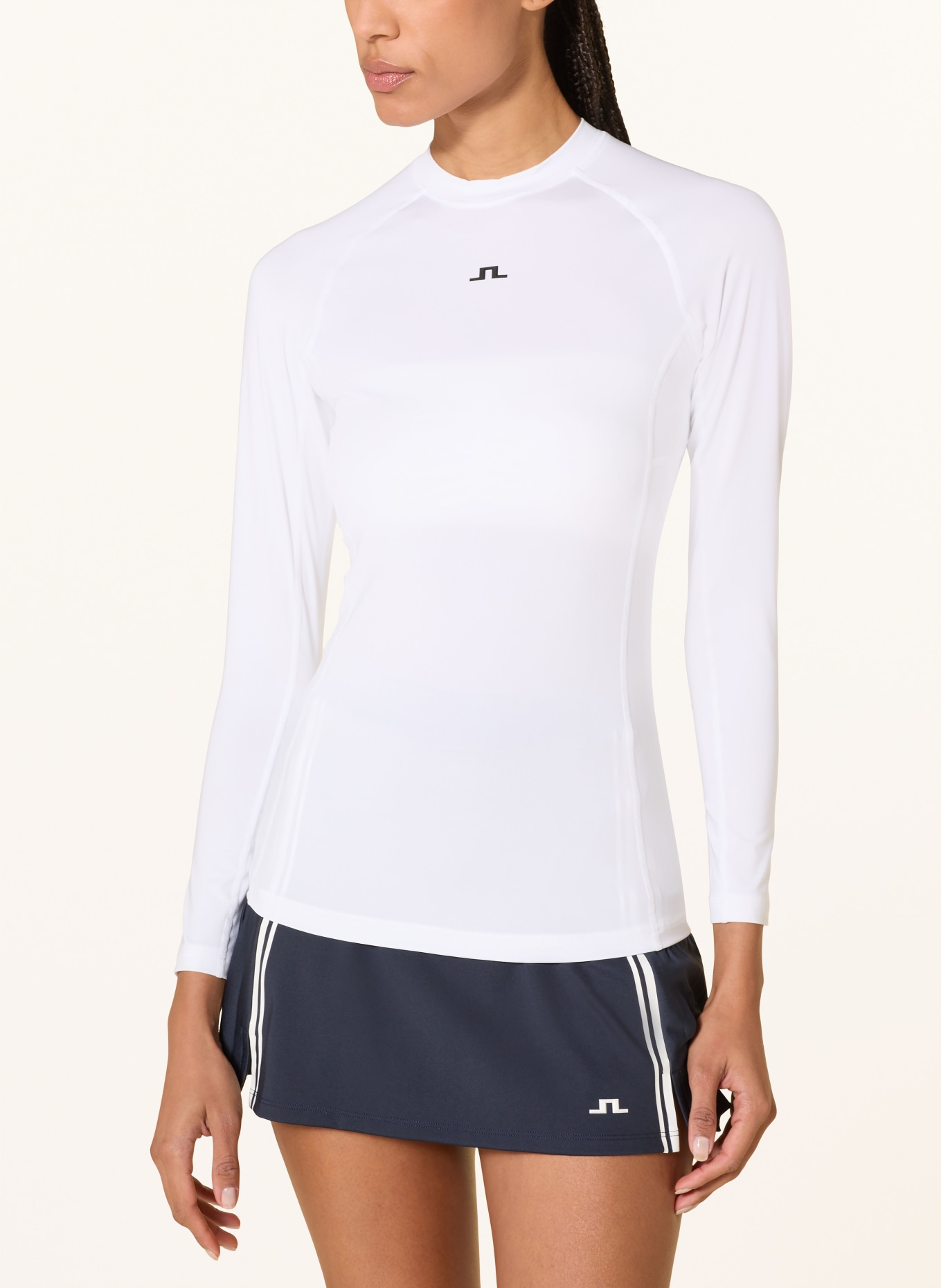 J.LINDEBERG long-sleeved shirt: WHITE