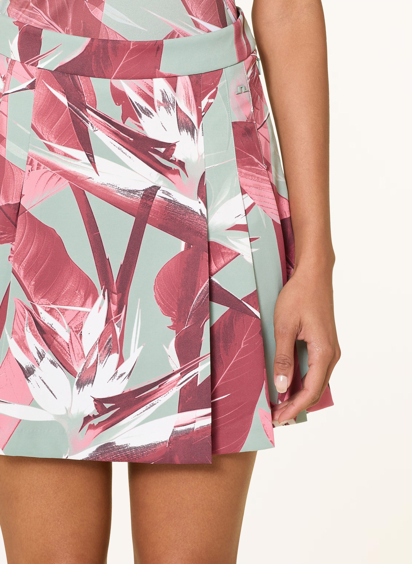 J.LINDEBERG Golfrock: MINT / ROT