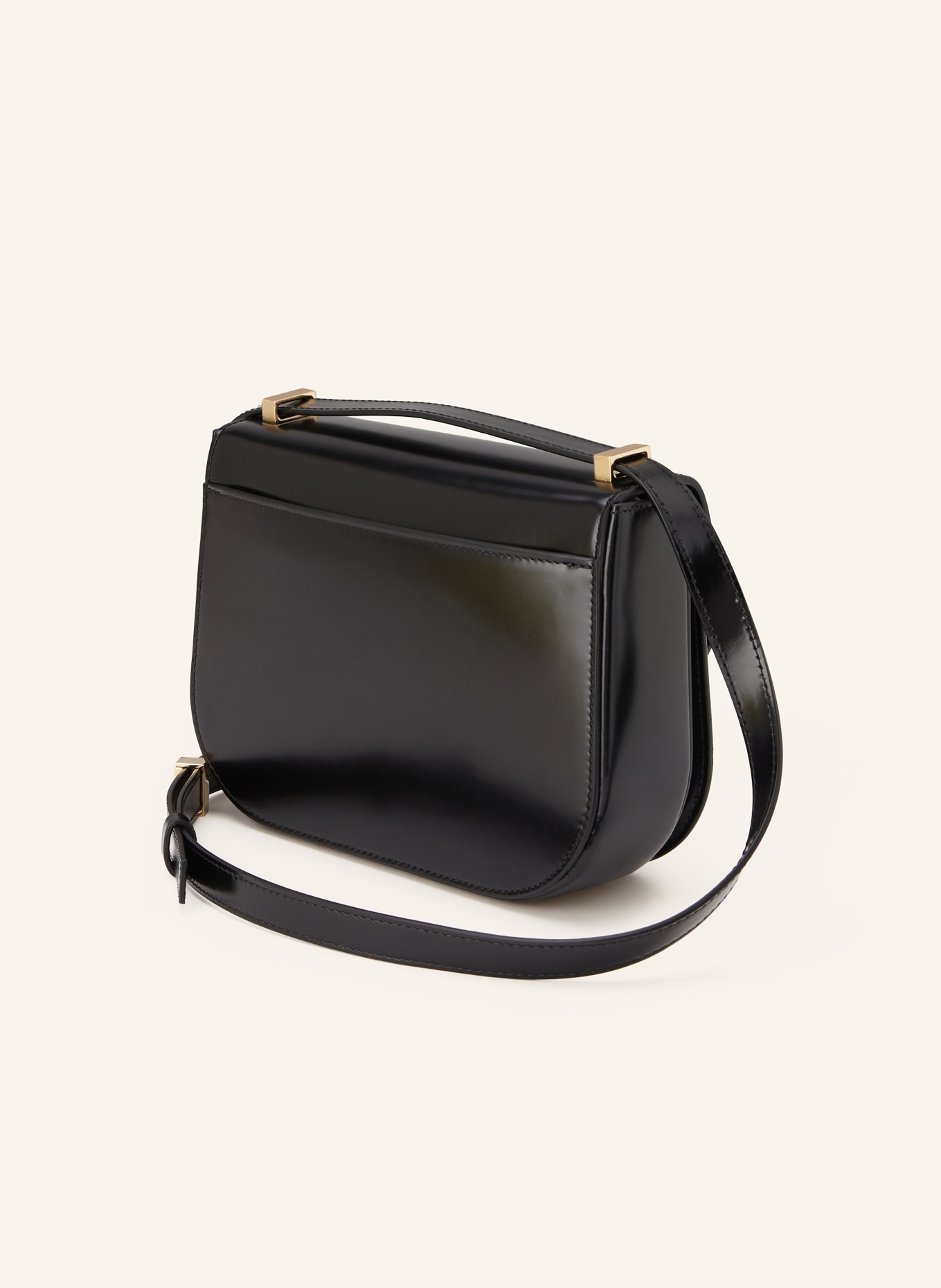 FERRAGAMO torba na ramię: CZARNY / ZŁOTY