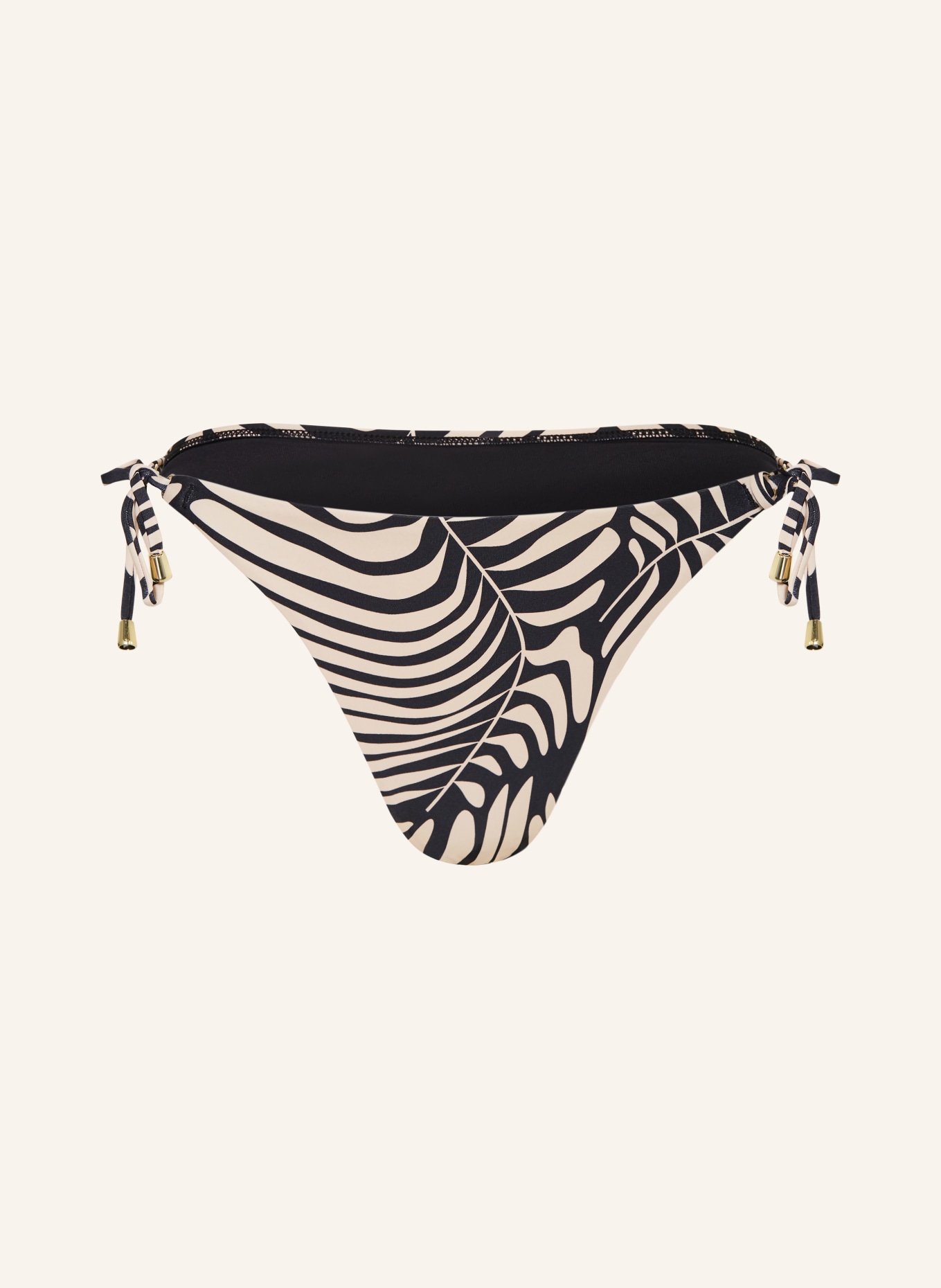 darling harbour Triangel-Bikini-Hose: 14 CREME-SCHWARZ
