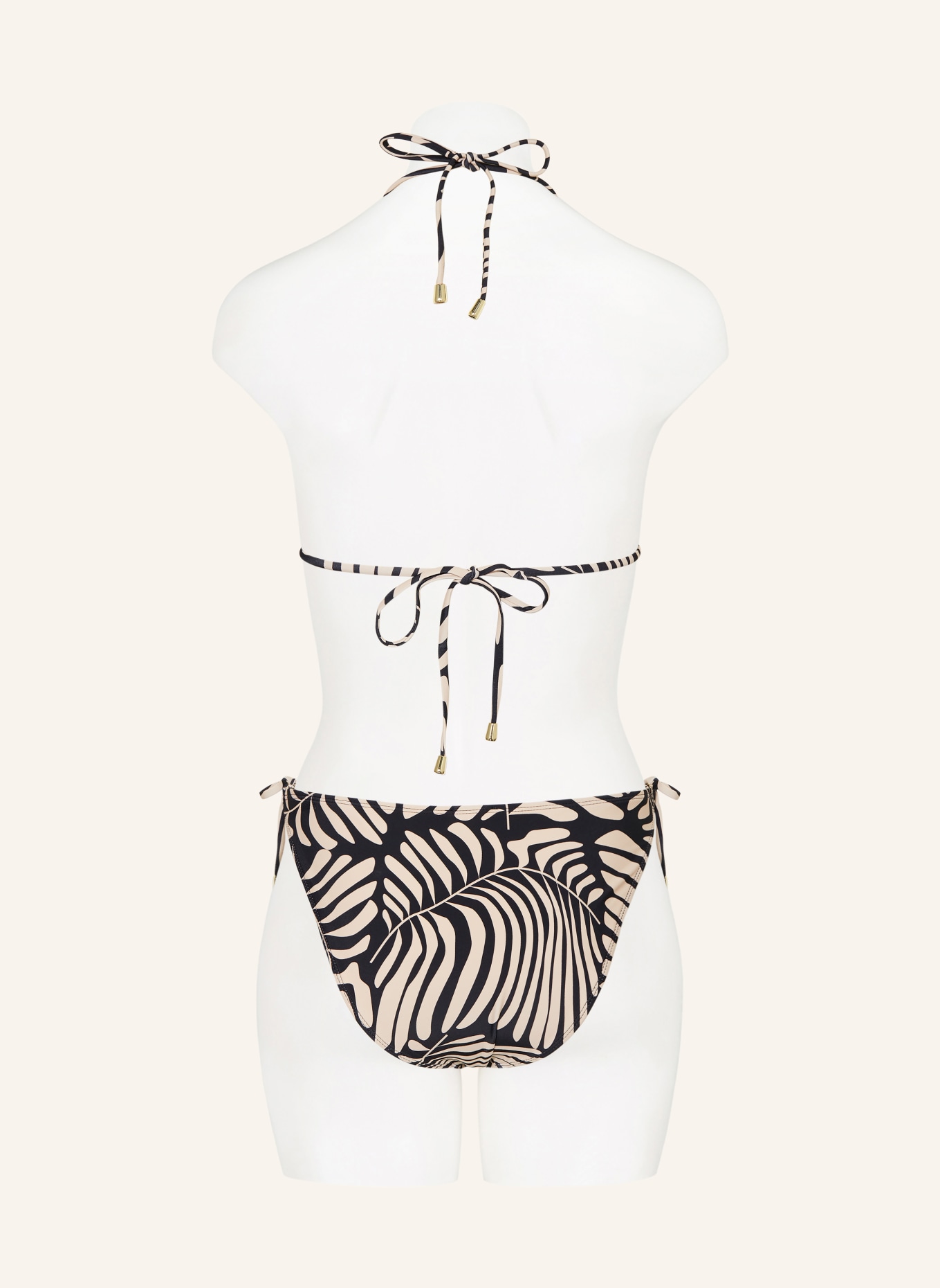 darling harbour Triangel-Bikini-Hose: 14 CREME-SCHWARZ