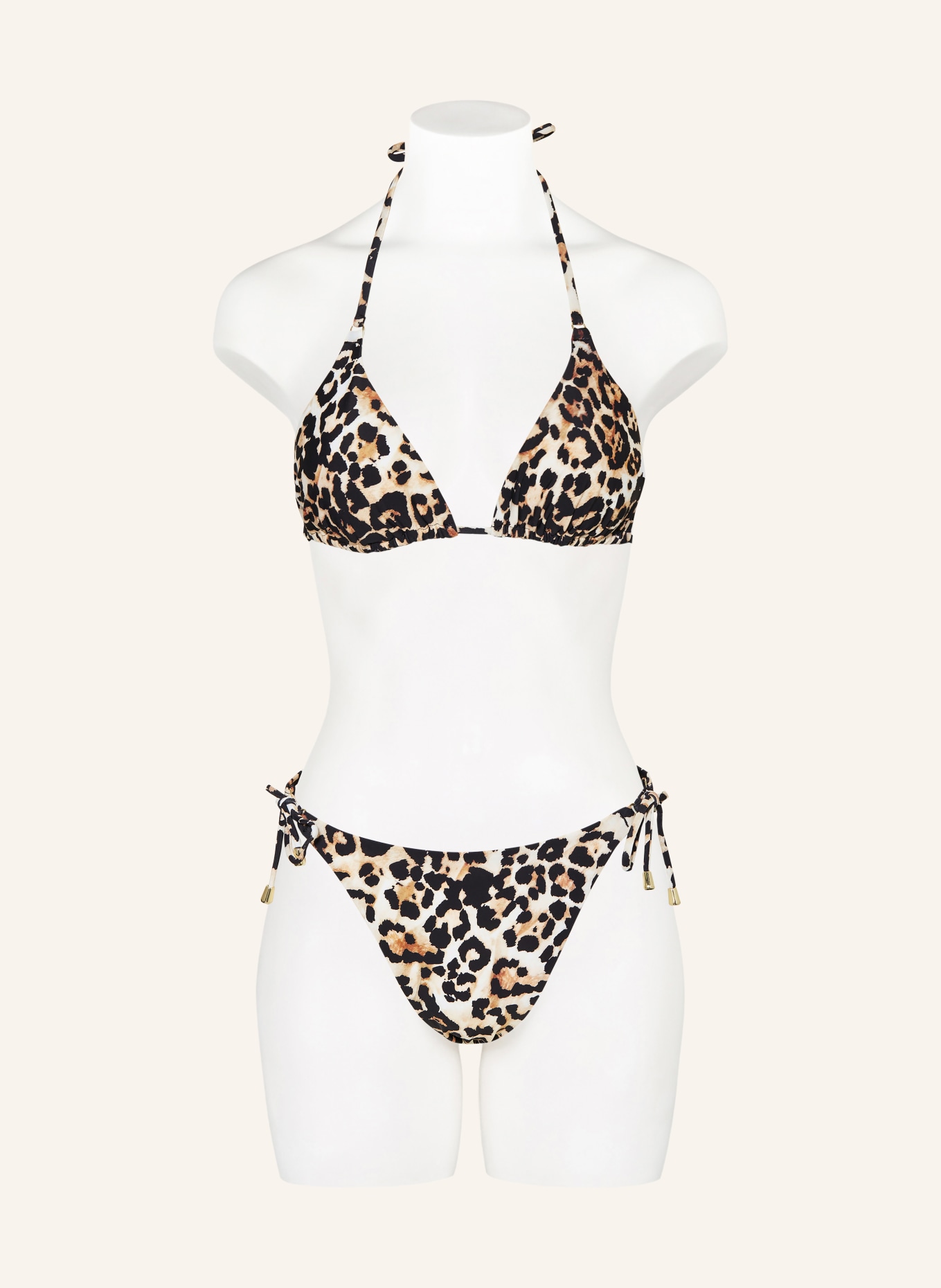 darling harbour Triangle bikini bottoms: 19 SCHWARZ-BEIGE