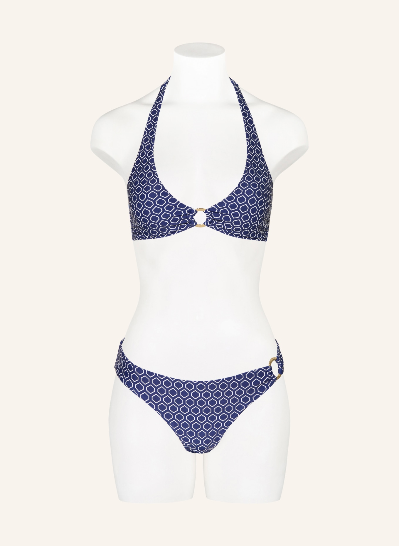 darling harbour Górna część bikini z wiązaniem na szyi: 56 NAVY