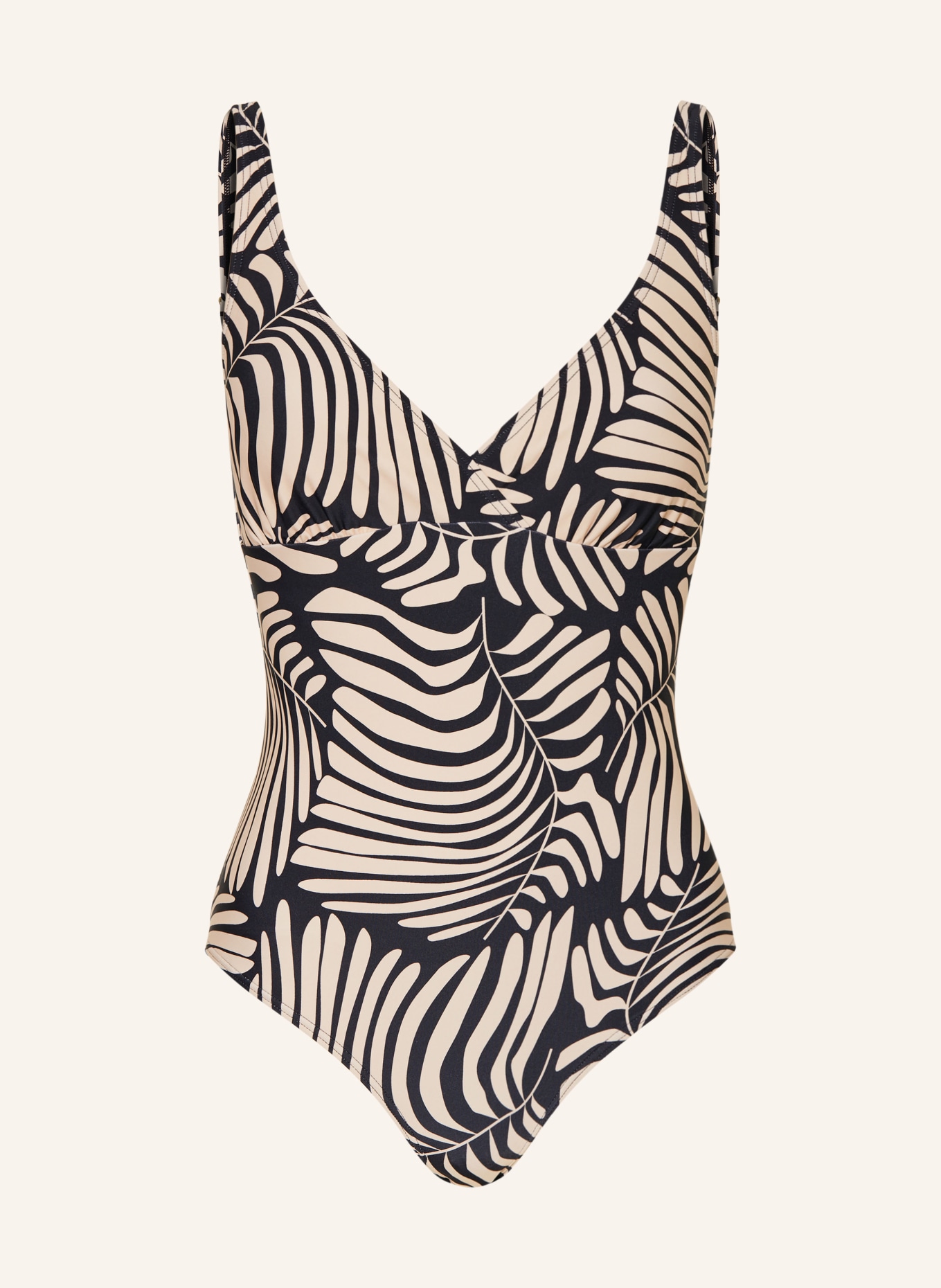 darling harbour swimsuit: 14 CREME-SCHWARZ