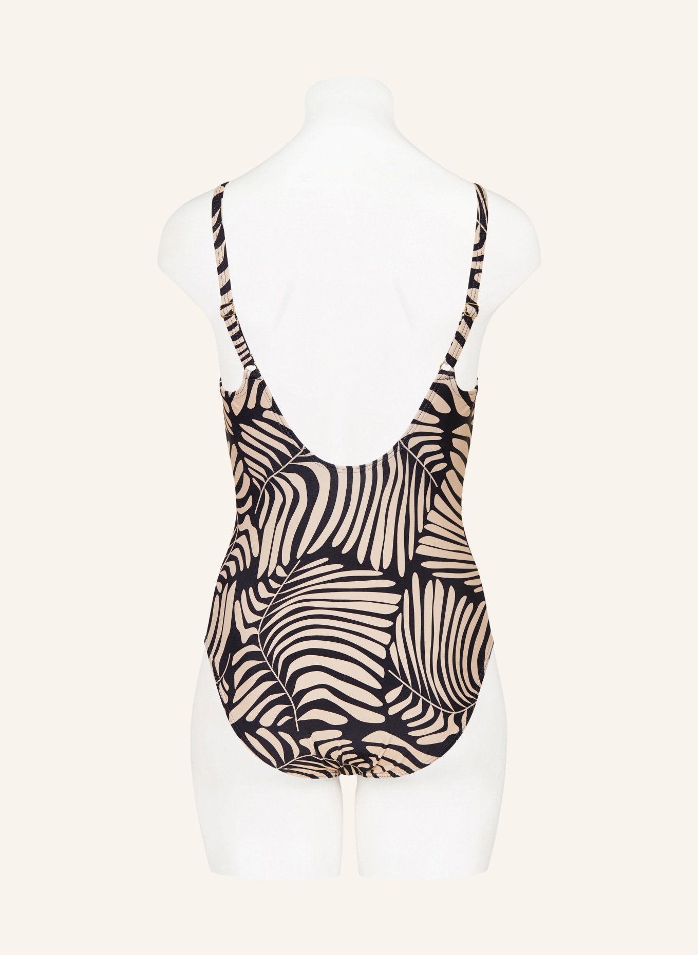 darling harbour swimsuit: 14 CREME-SCHWARZ