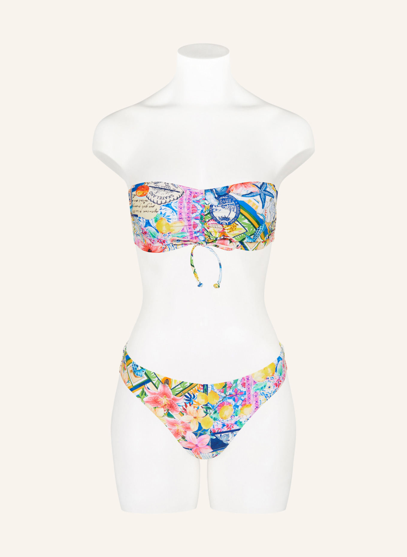 darling harbour Góra bikini typu bandeau: 54 BLAUGELB