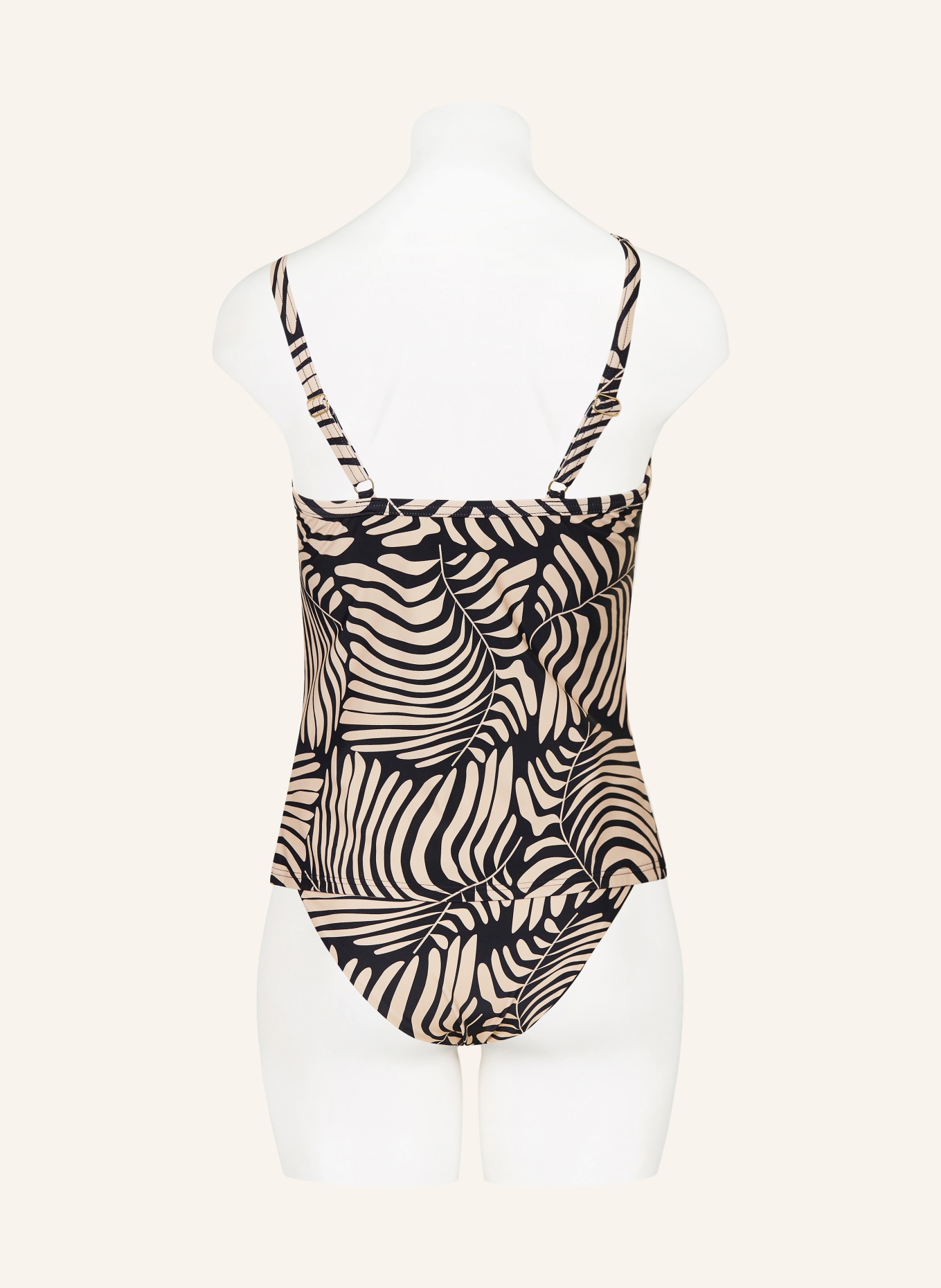 darling harbour tankini top: 14 CREME-SCHWARZ