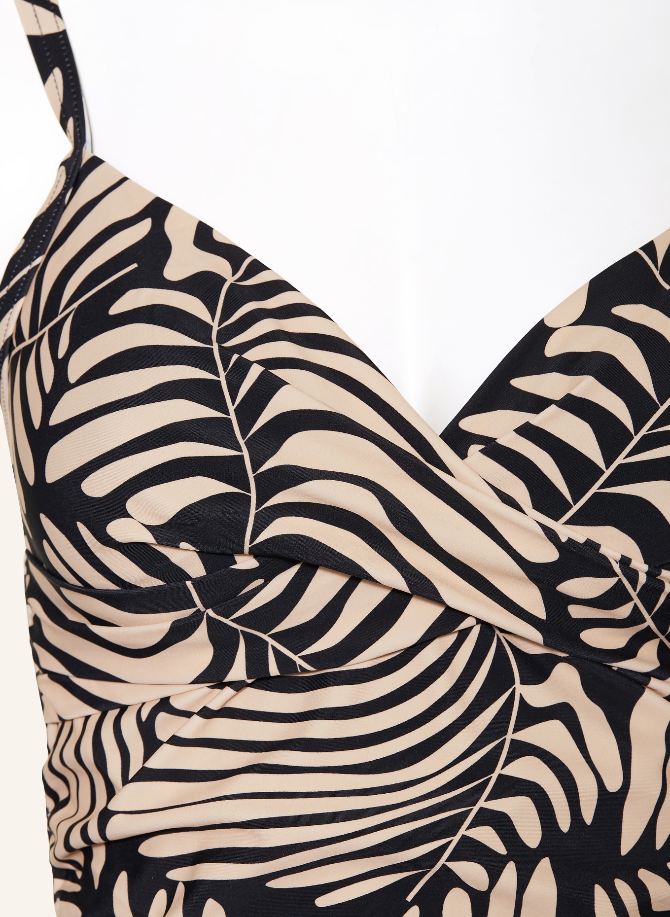 darling harbour tankini top: 14 CREME-SCHWARZ