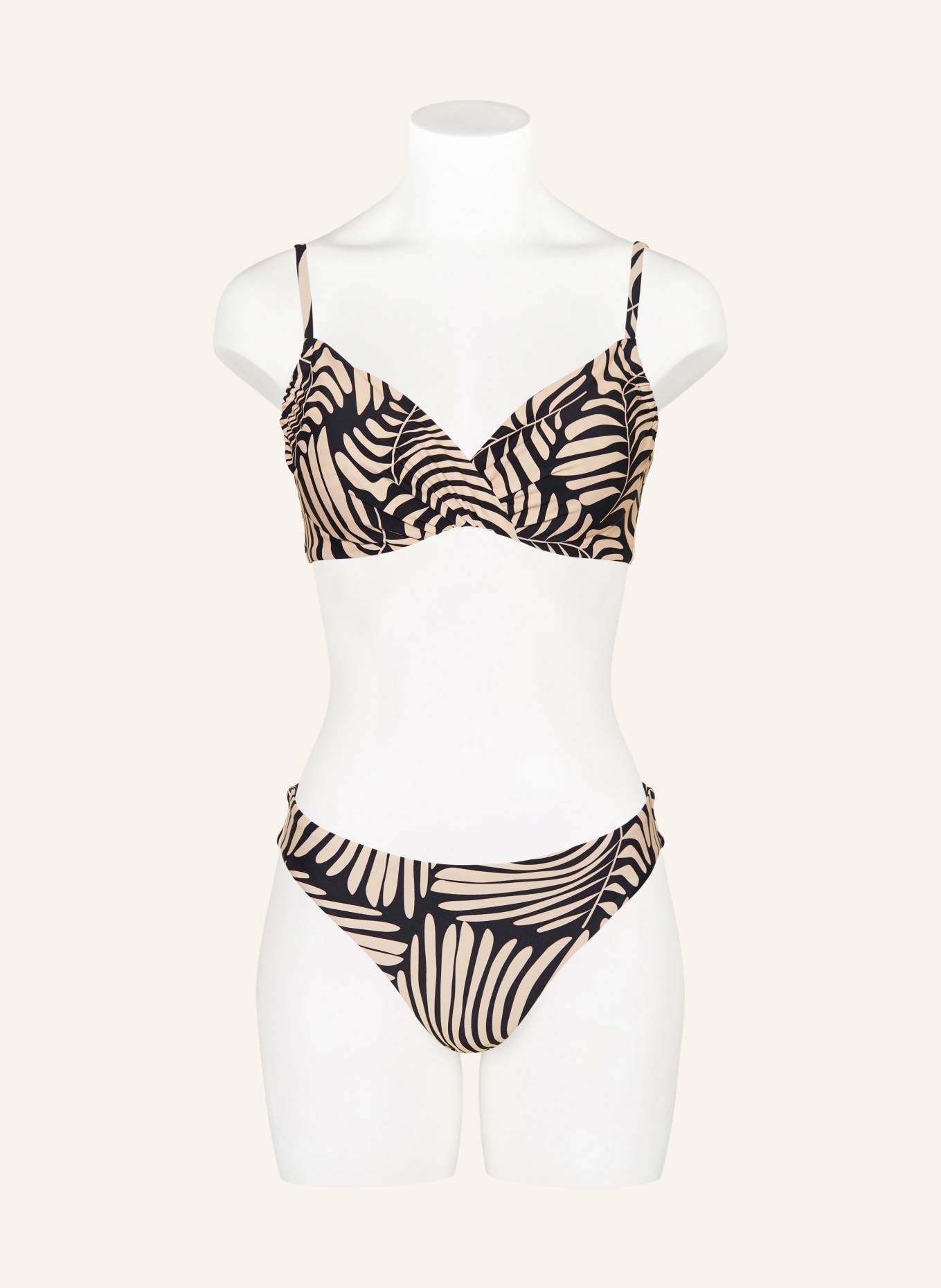 darling harbour Basic-Bikini-Hose: 14 CREME-SCHWARZ