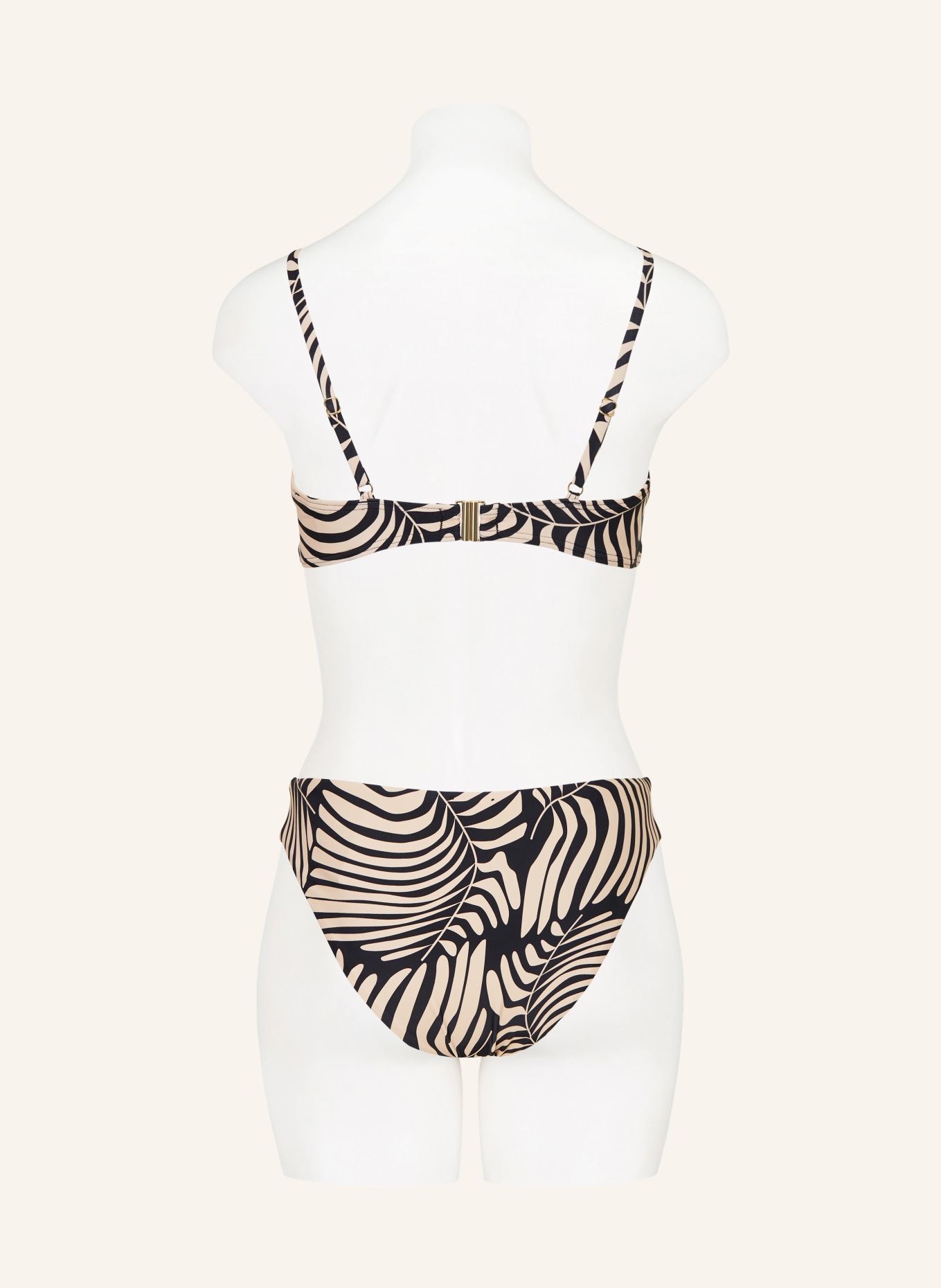 darling harbour Basic-Bikini-Hose: 14 CREME-SCHWARZ