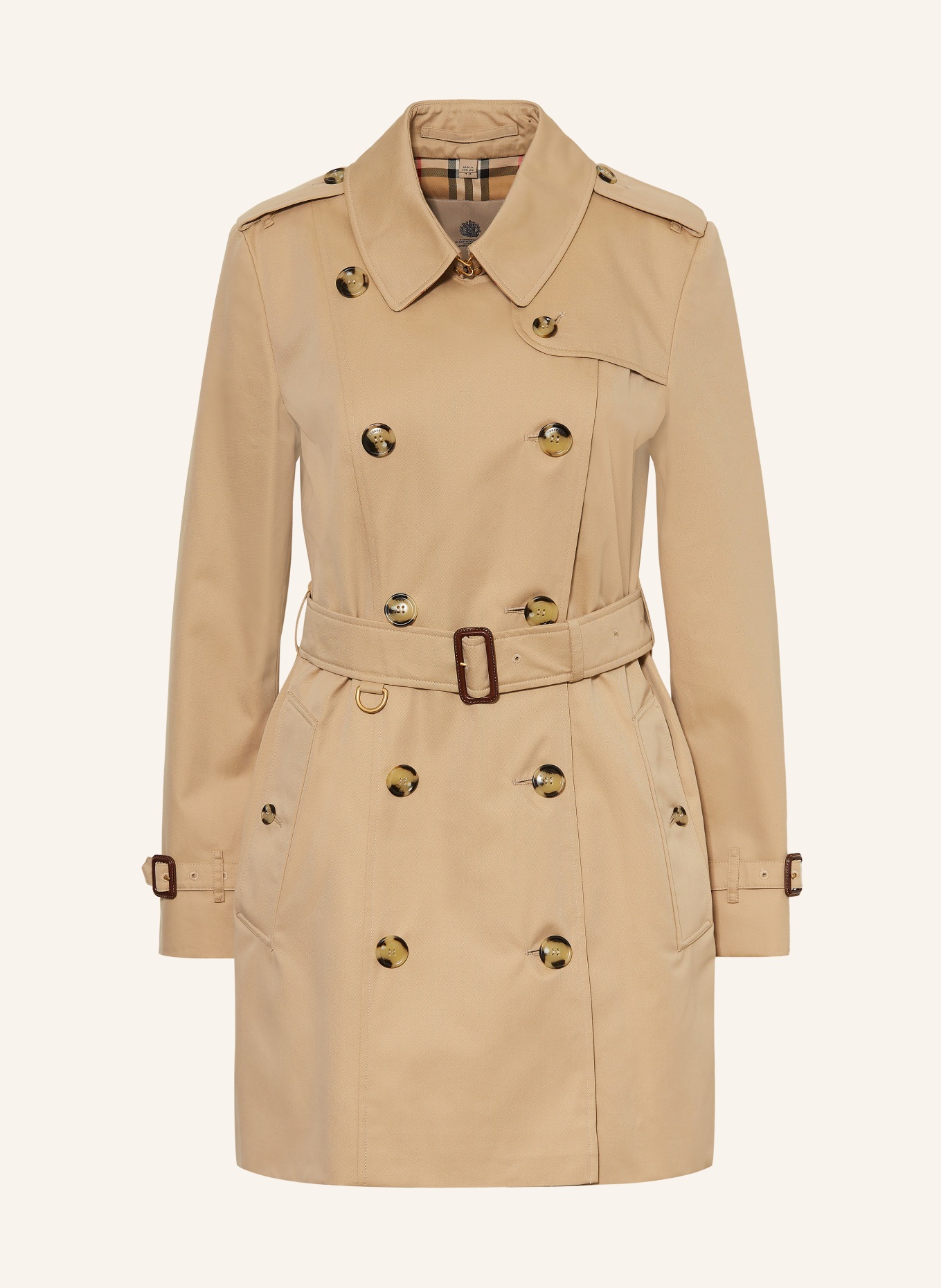 BURBERRY trenchcoat: BÉŽOVÁ