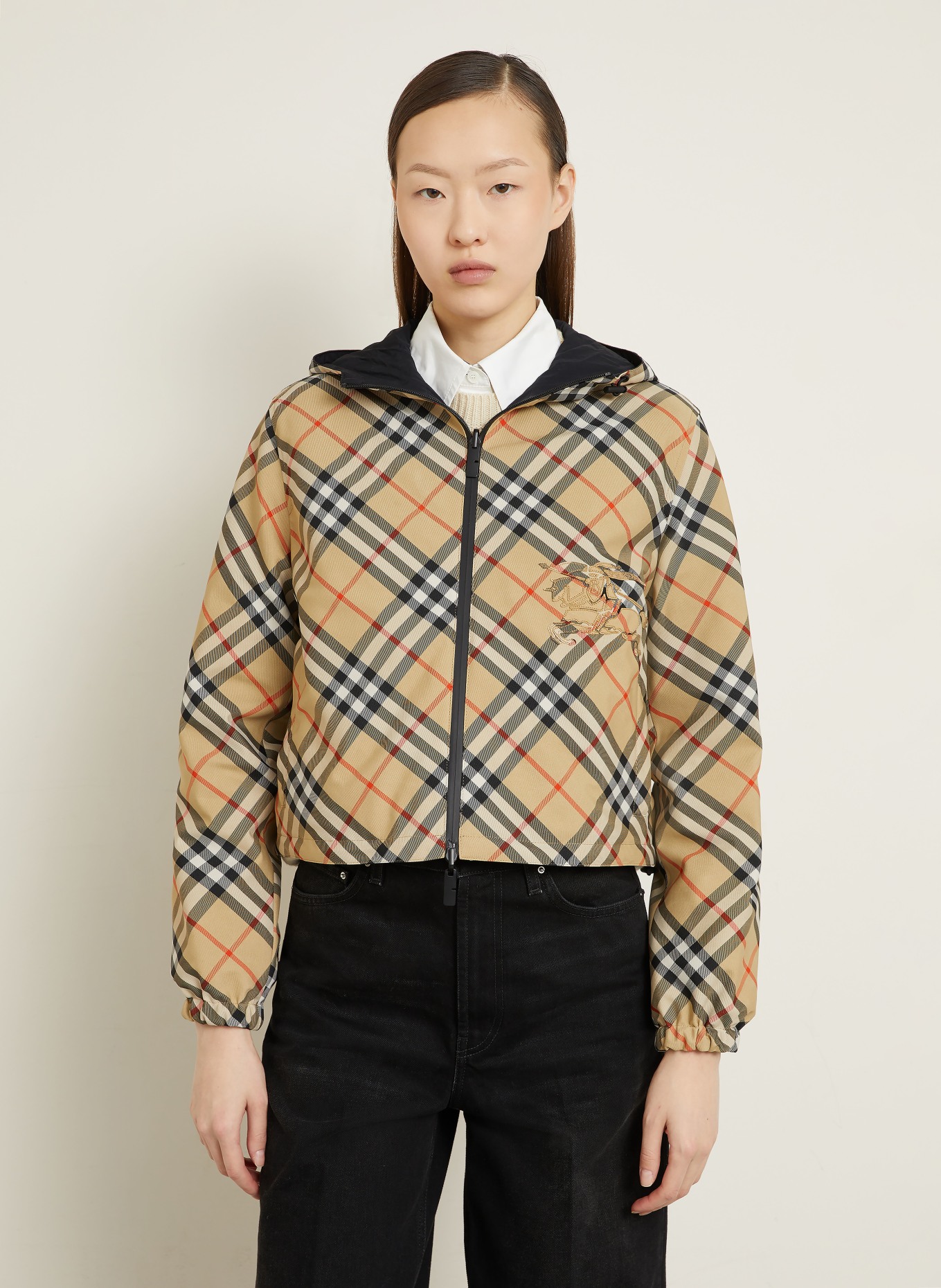 BURBERRY Kurtka dwustronna: CAMELOWY / CZERWONY / CZARNY