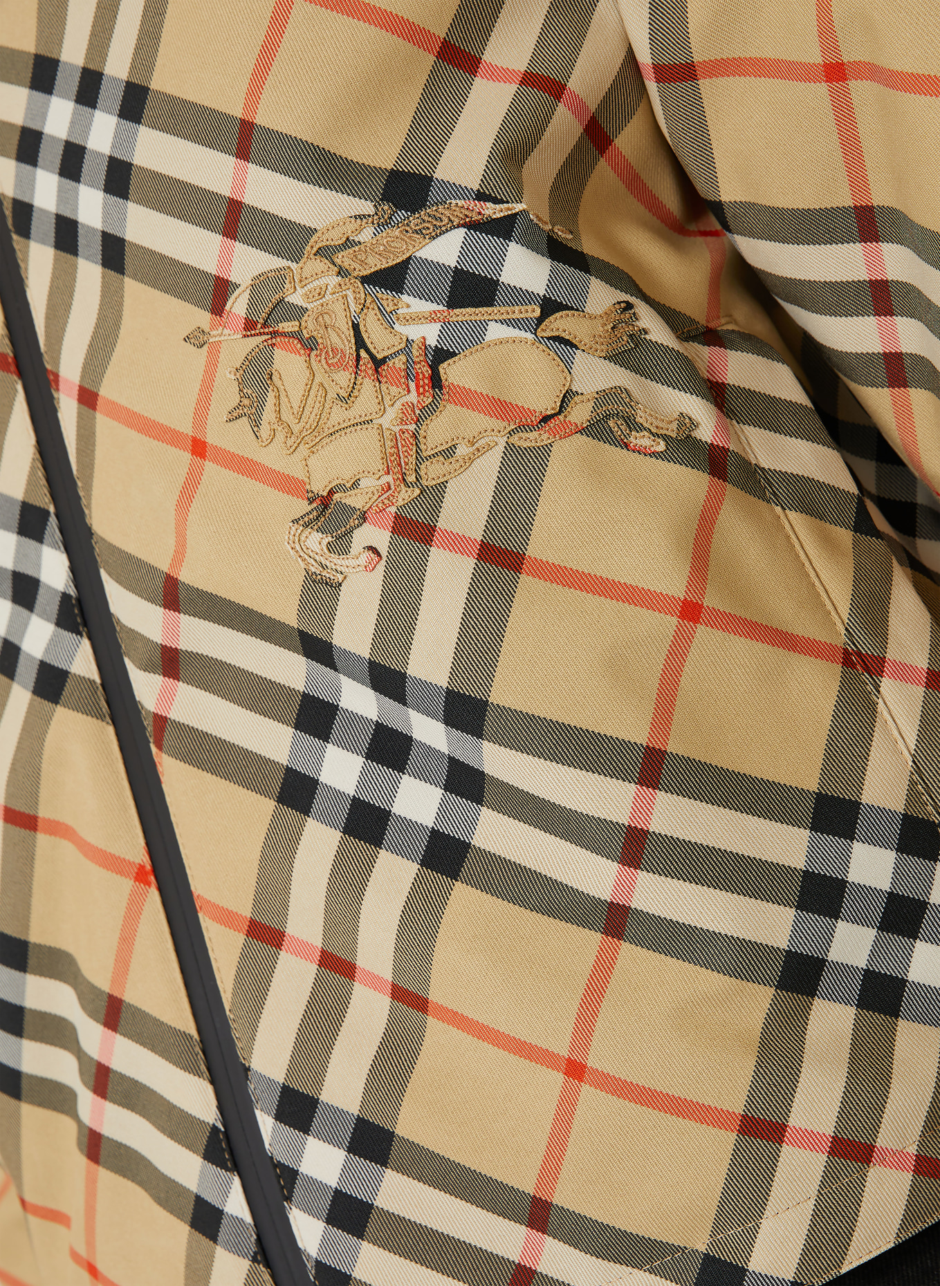 BURBERRY Kurtka dwustronna: CAMELOWY / CZERWONY / CZARNY