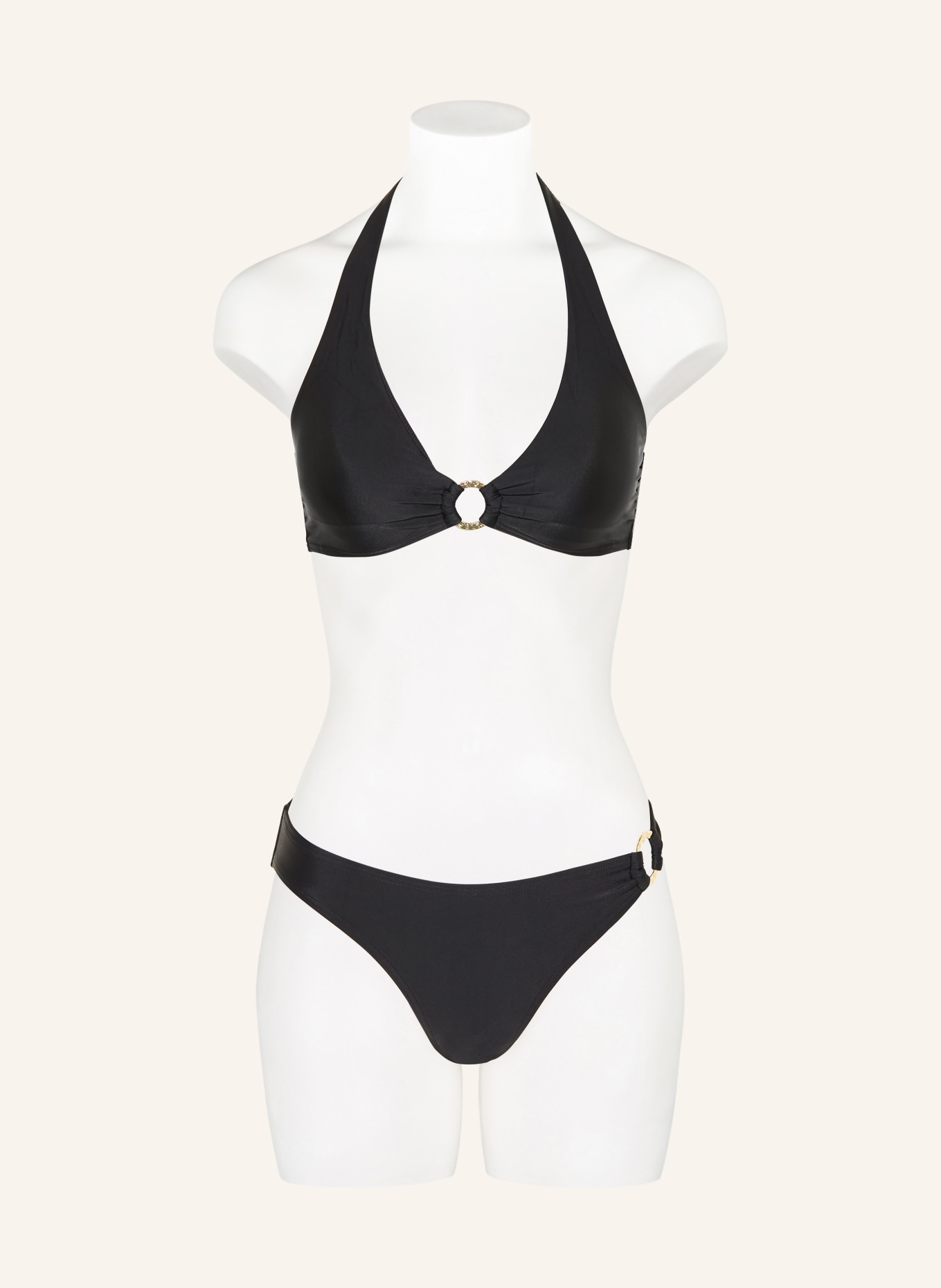 darling harbour Neckholder-Bikini-Top: 15 BLACK
