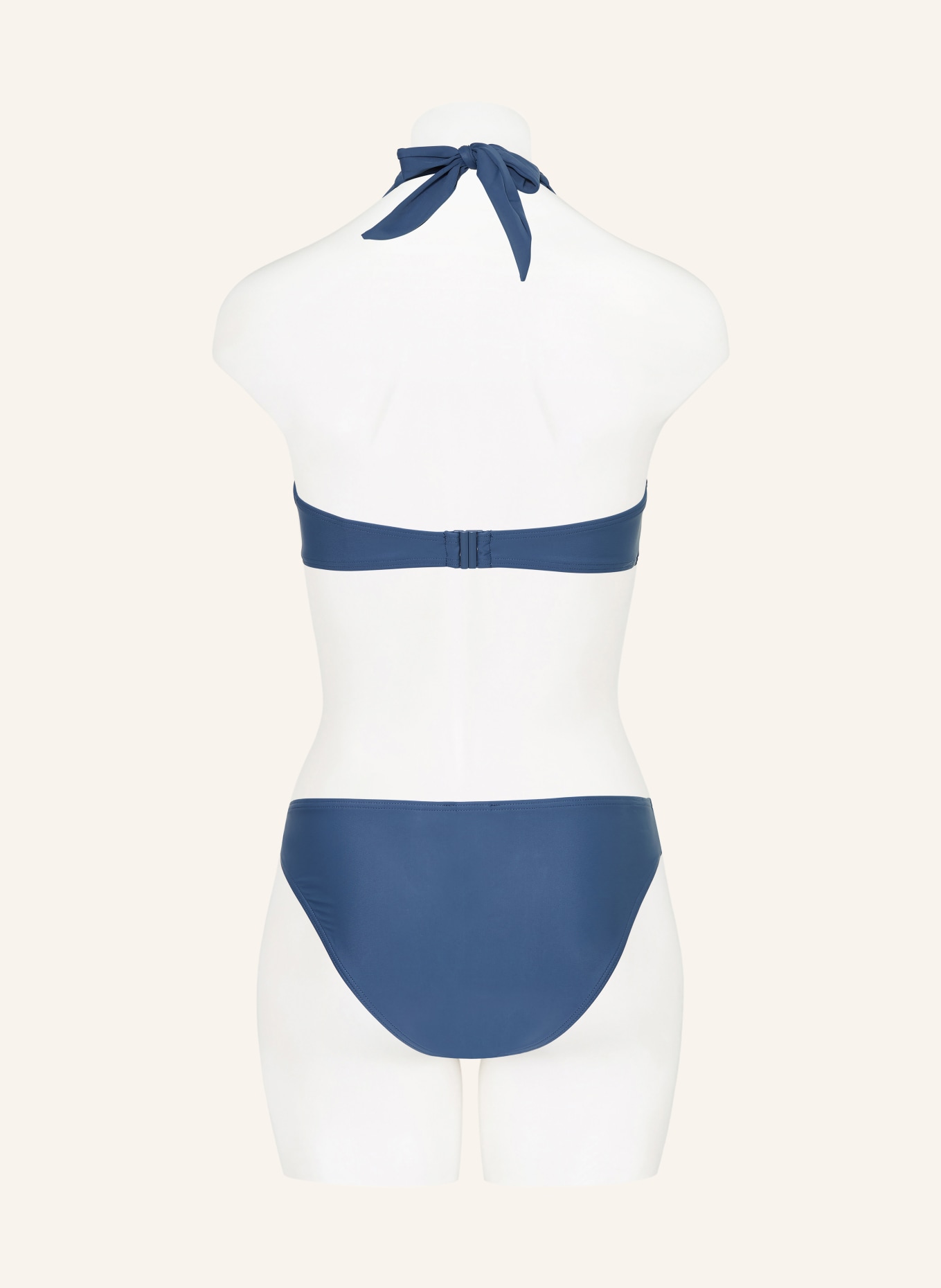 darling harbour halter neck bikini top: 59 SMOKED BLUE
