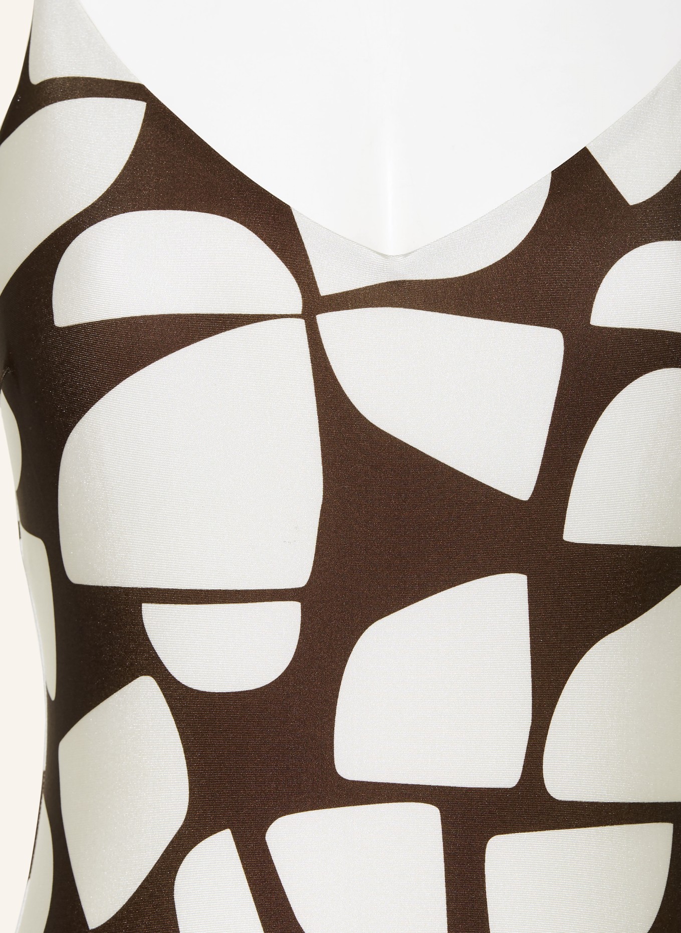 MRS & HUGS kostium kąpielowy: CIEMNOBRĄZOWY / BIAŁY