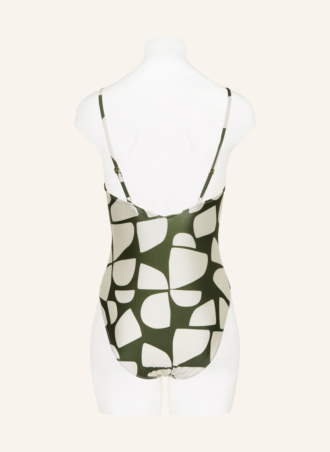 MRS & HUGS kostium kąpielowy: ZIELONY / KREMOWY