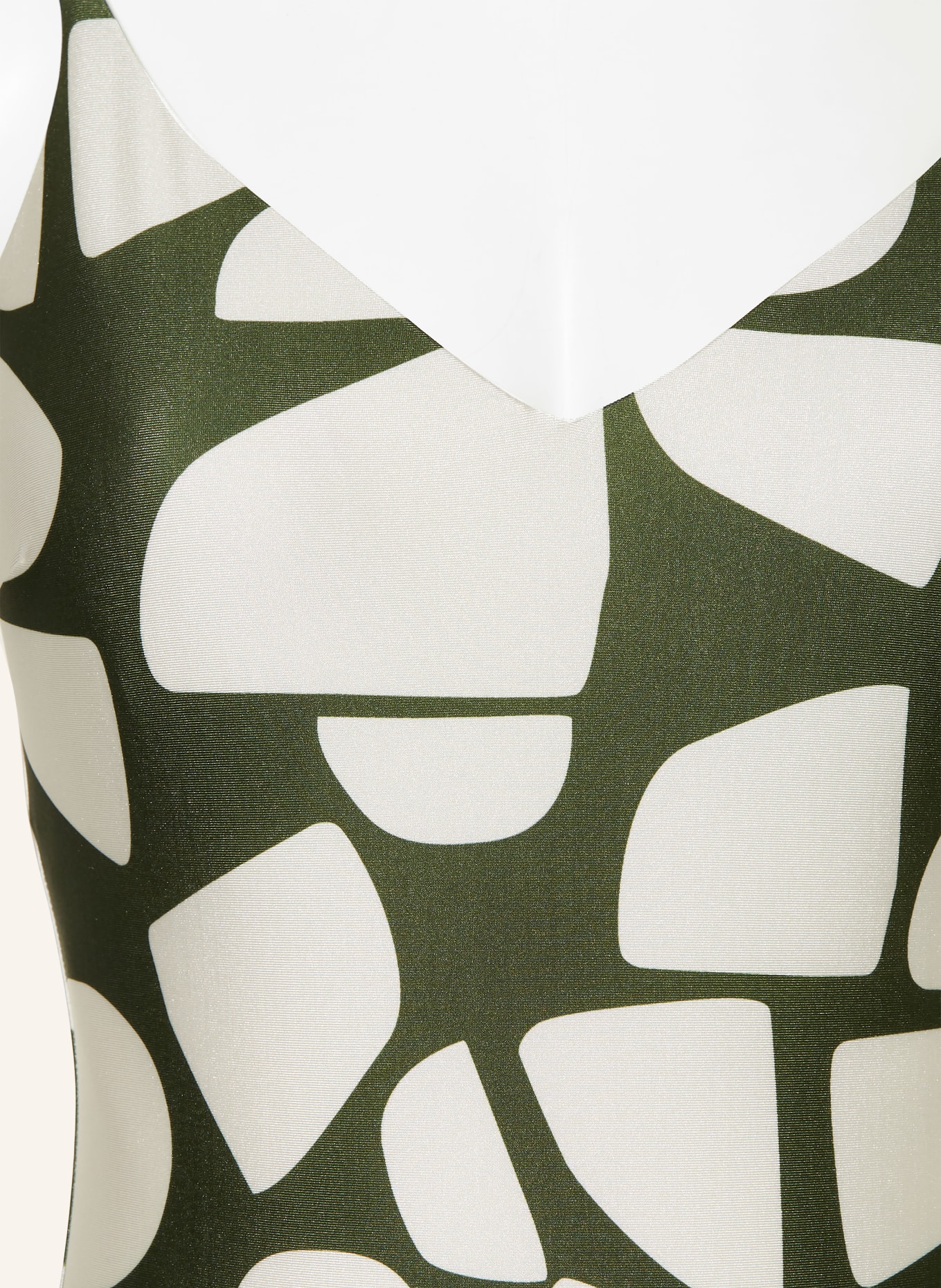 MRS & HUGS kostium kąpielowy: ZIELONY / KREMOWY