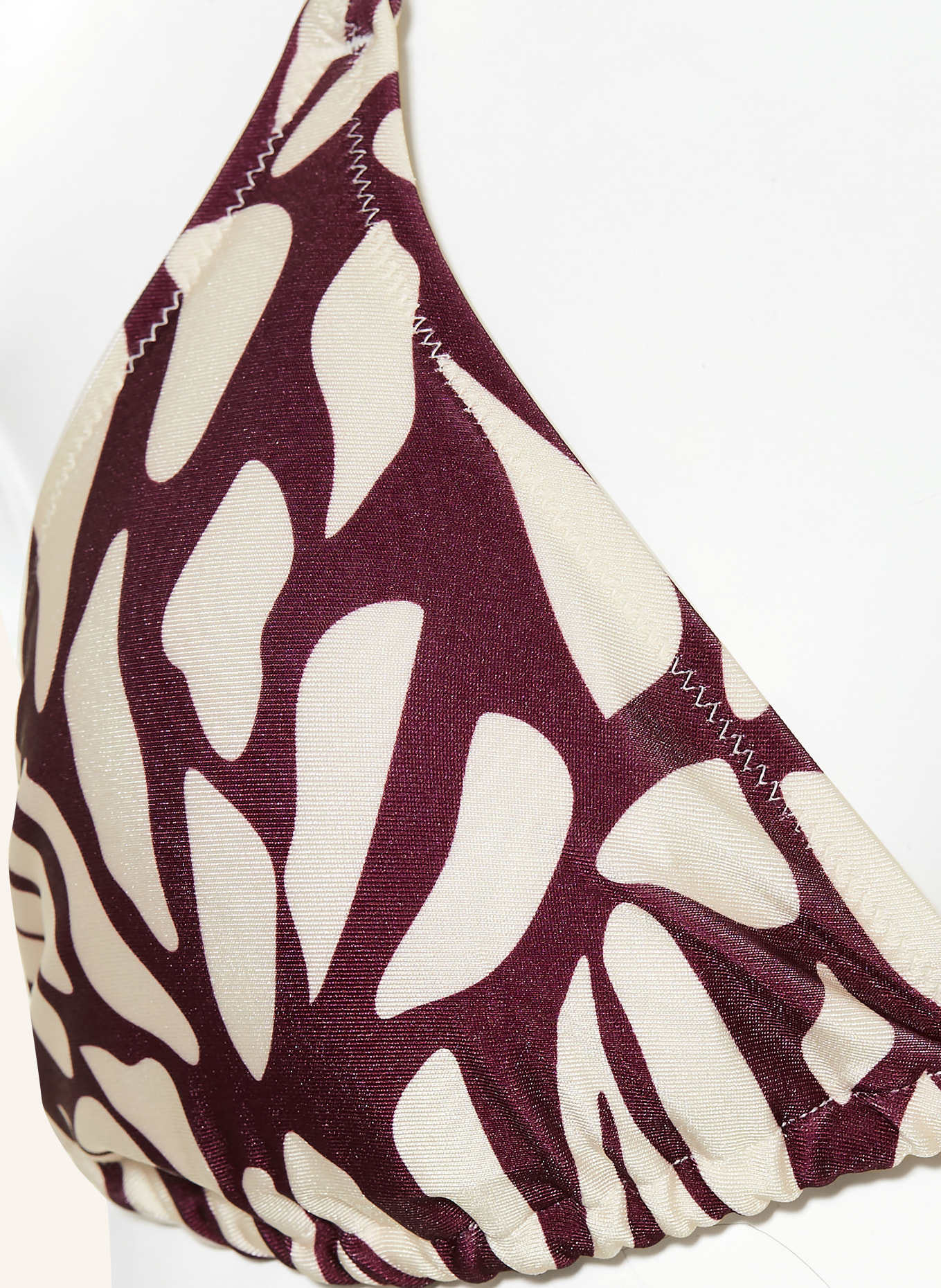 MRS & HUGS Trójkątny stanik bikini: FIOLETOWY / BIAŁY