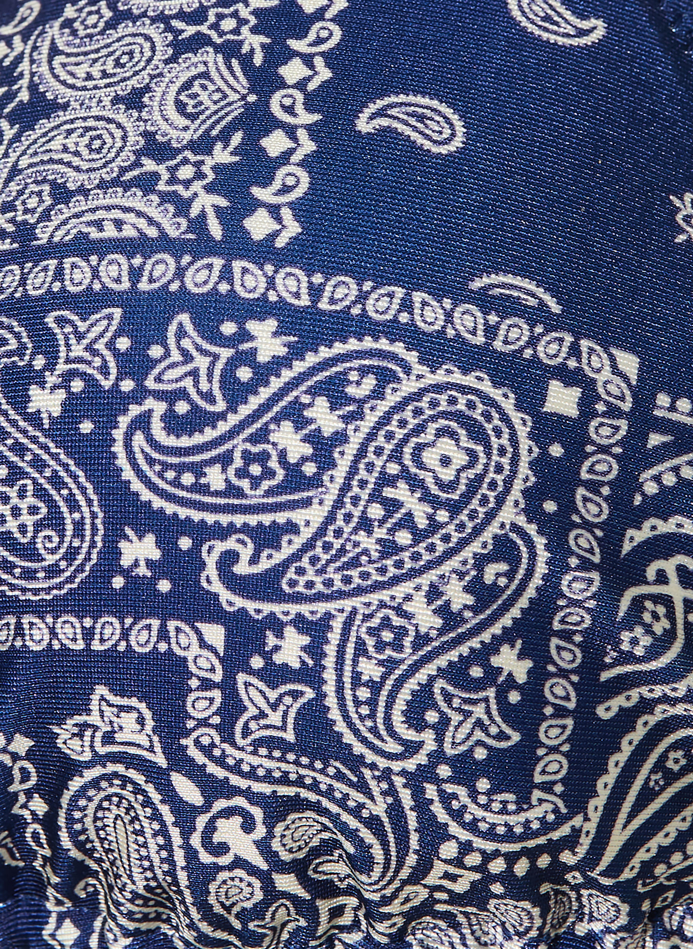 MRS & HUGS Triangle bikini top: DARK BLUE / CREAM