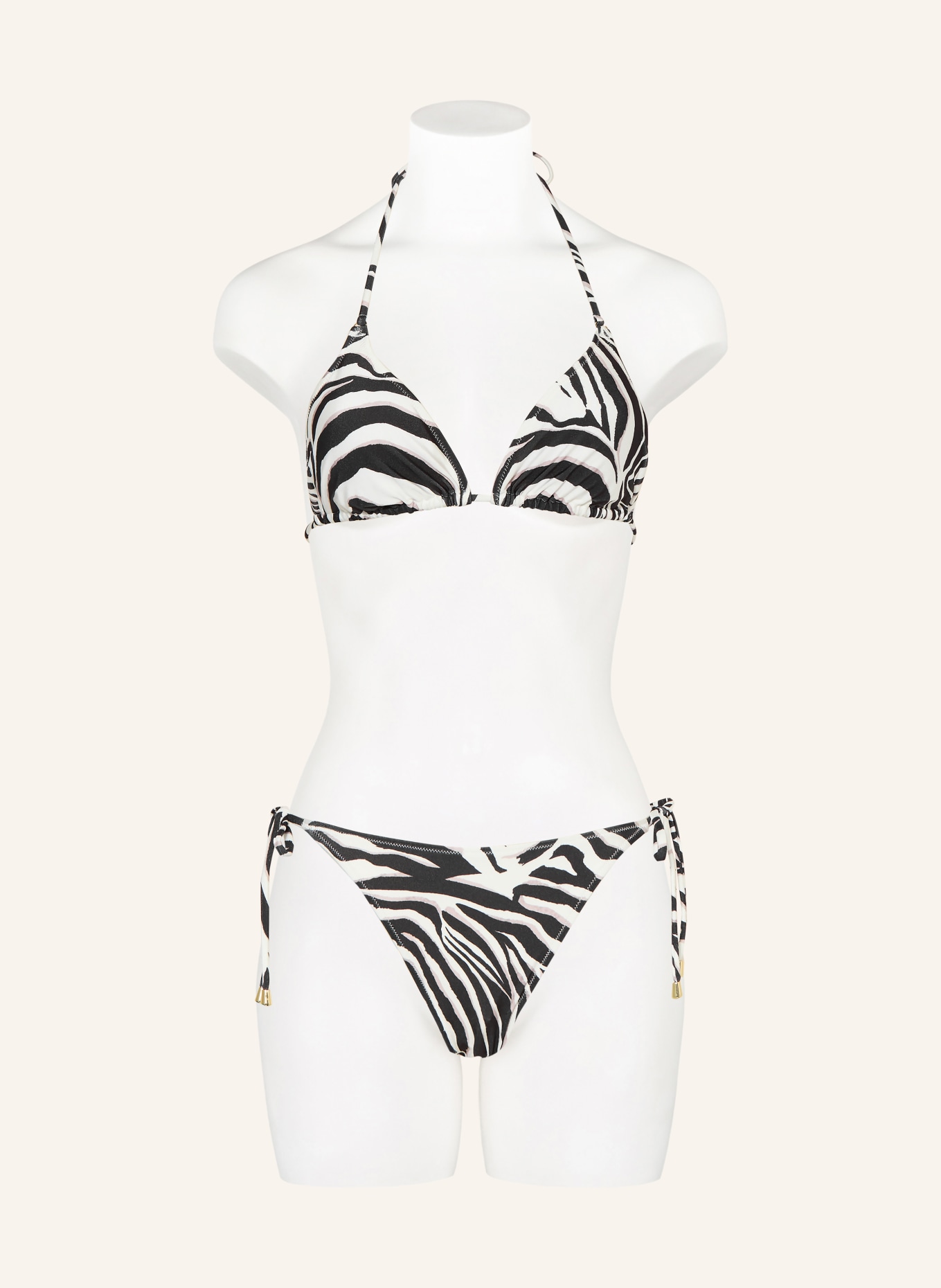 MRS & HUGS Triangle bikini bottoms: BLACK / TAUPE / WHITE