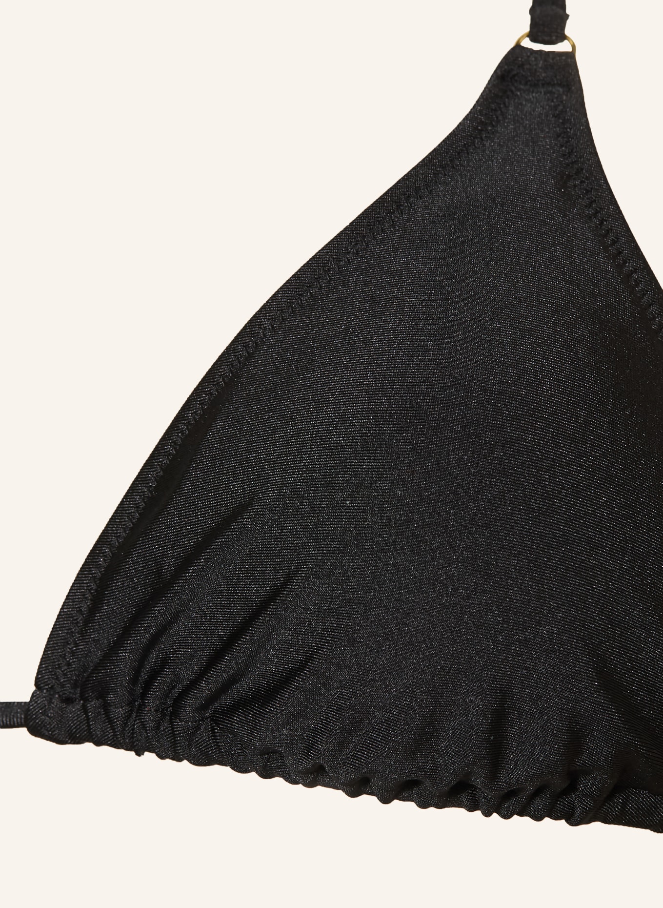 MRS & HUGS Trójkątny stanik bikini: CZARNY