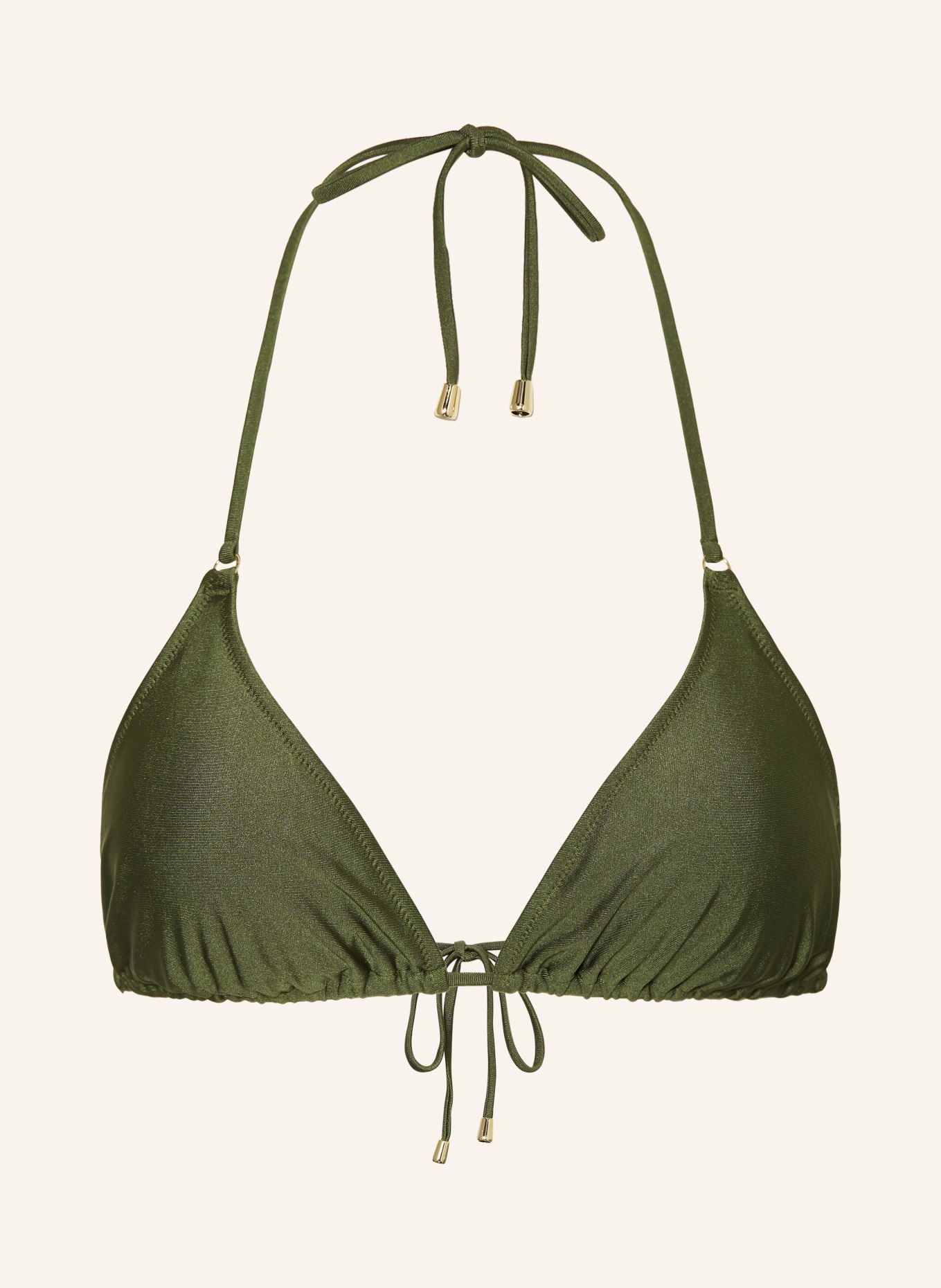 MRS & HUGS Trójkątny stanik bikini: OLIWKOWY