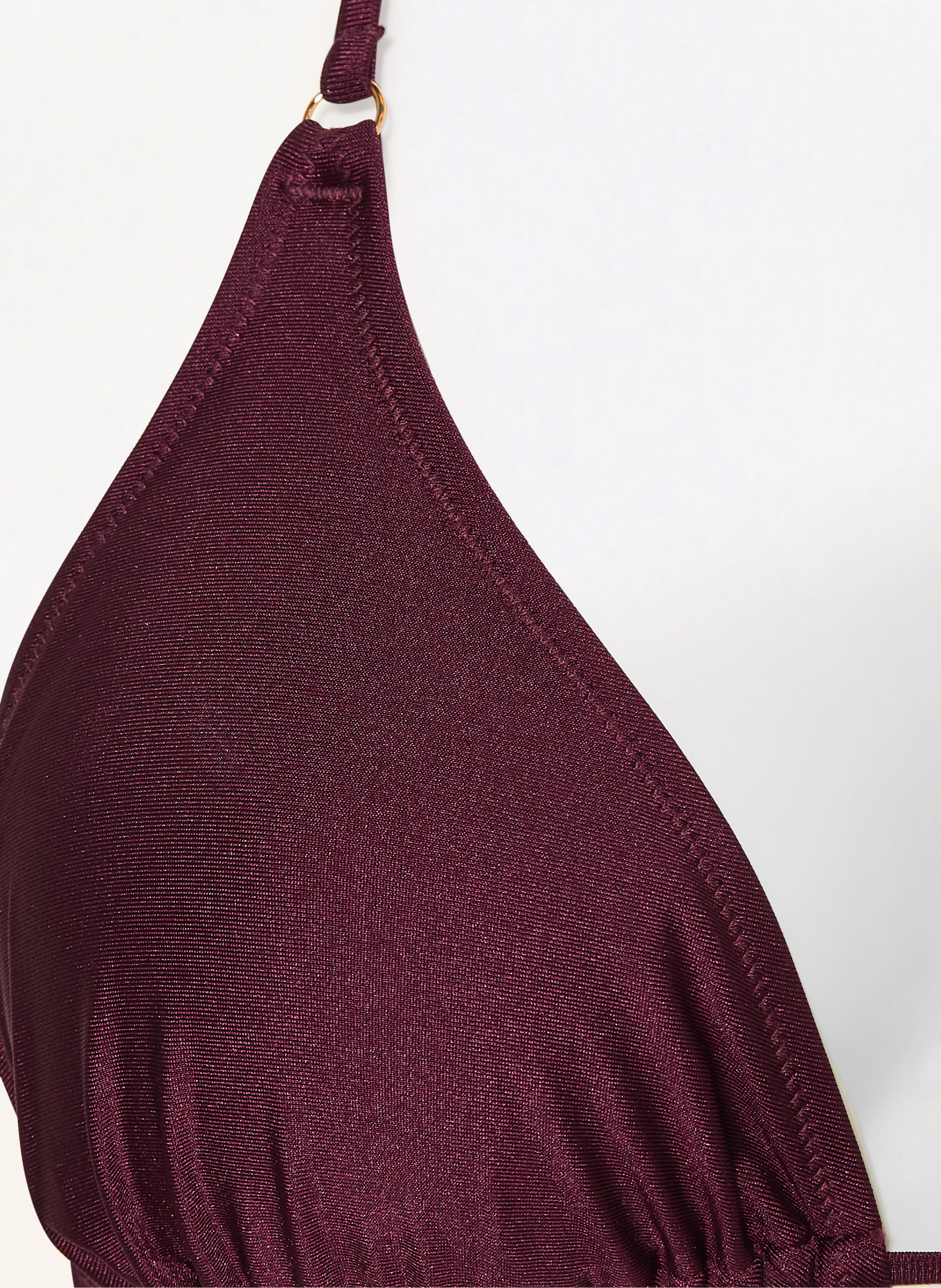 MRS & HUGS Trójkątny stanik bikini: CIEMNOCZERWONY