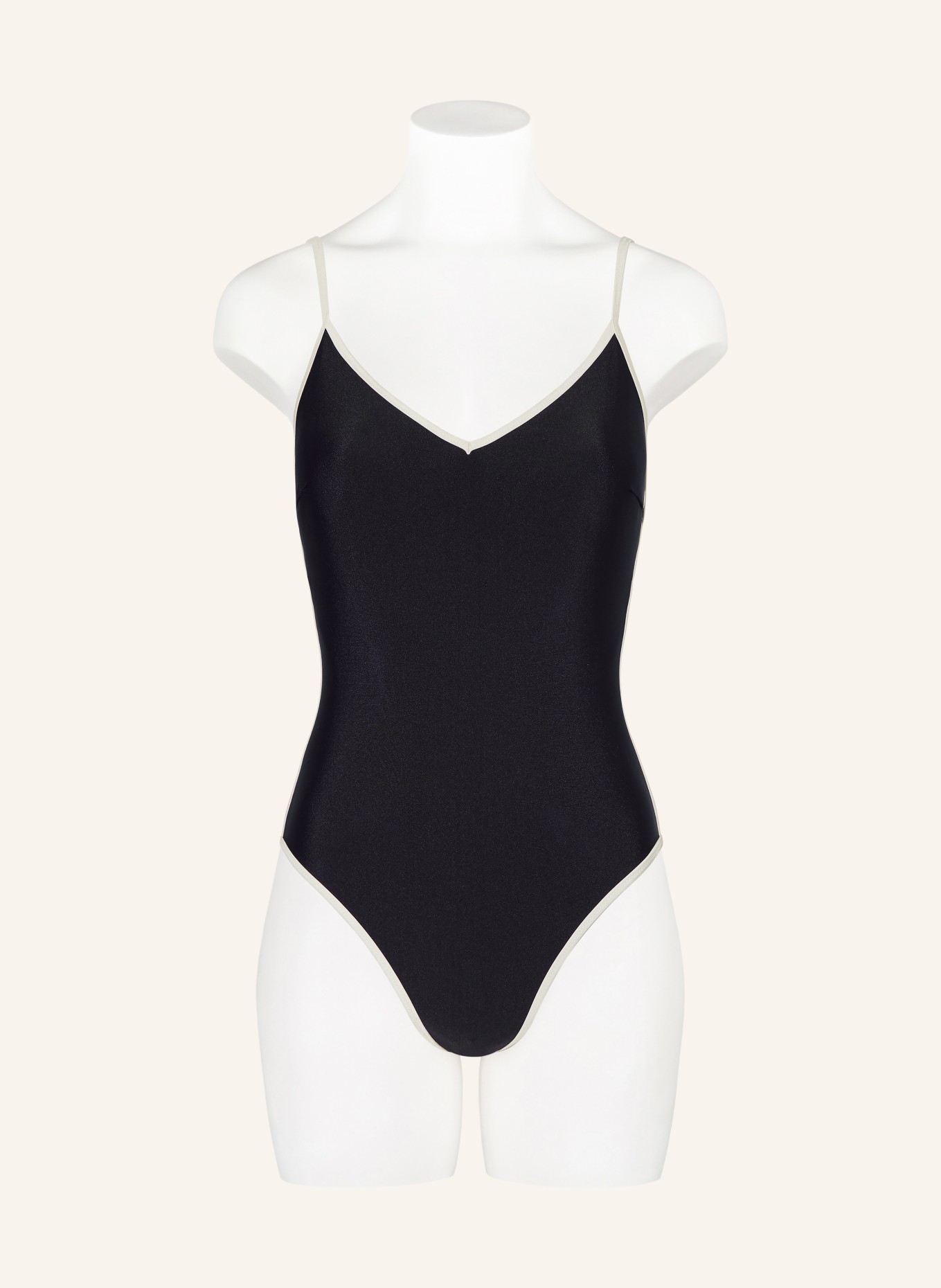 MRS & HUGS Badeanzug: SCHWARZ / WEISS