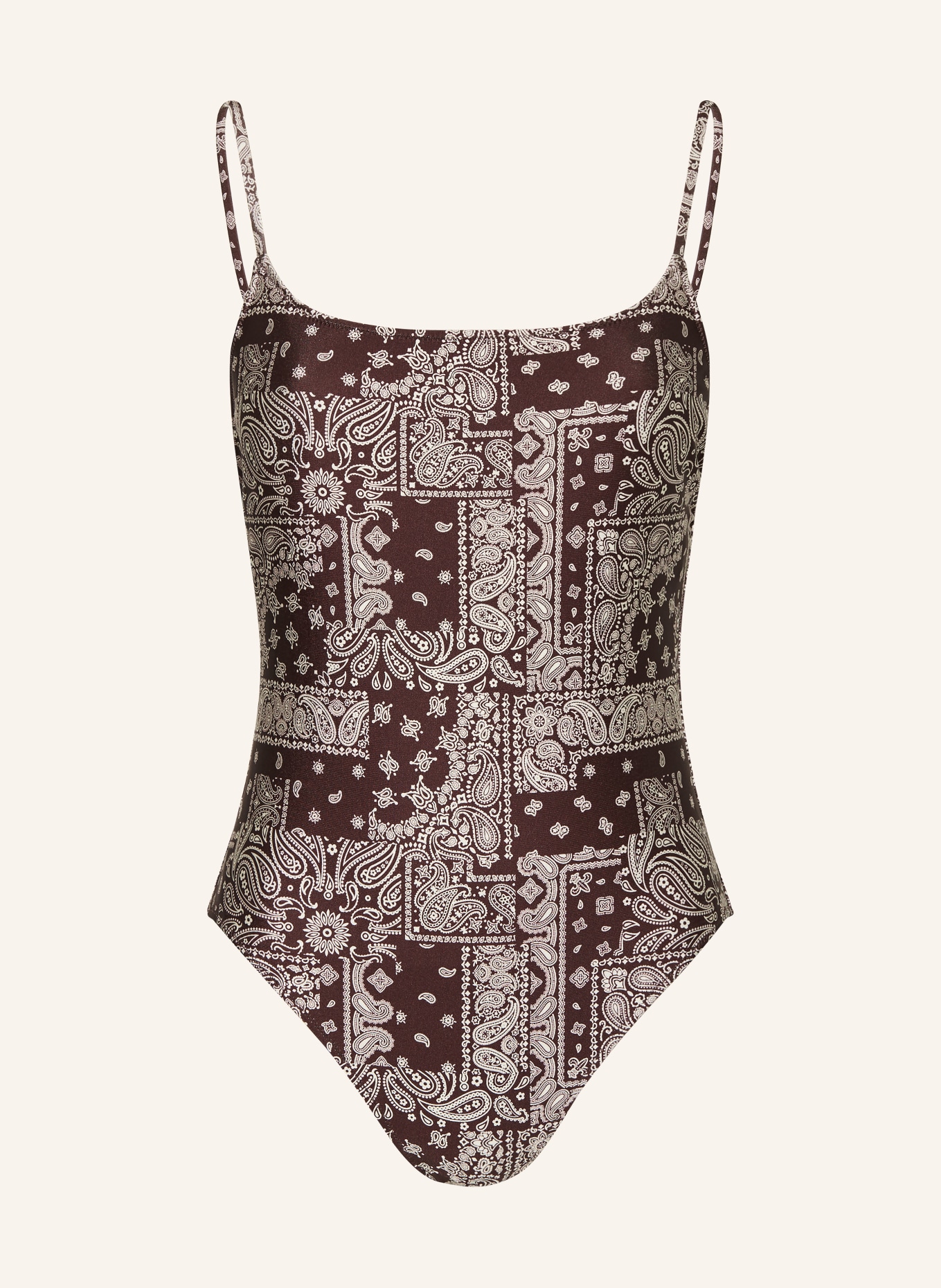 MRS & HUGS kostium kąpielowy: CIEMNOBRĄZOWY / KREMOWY