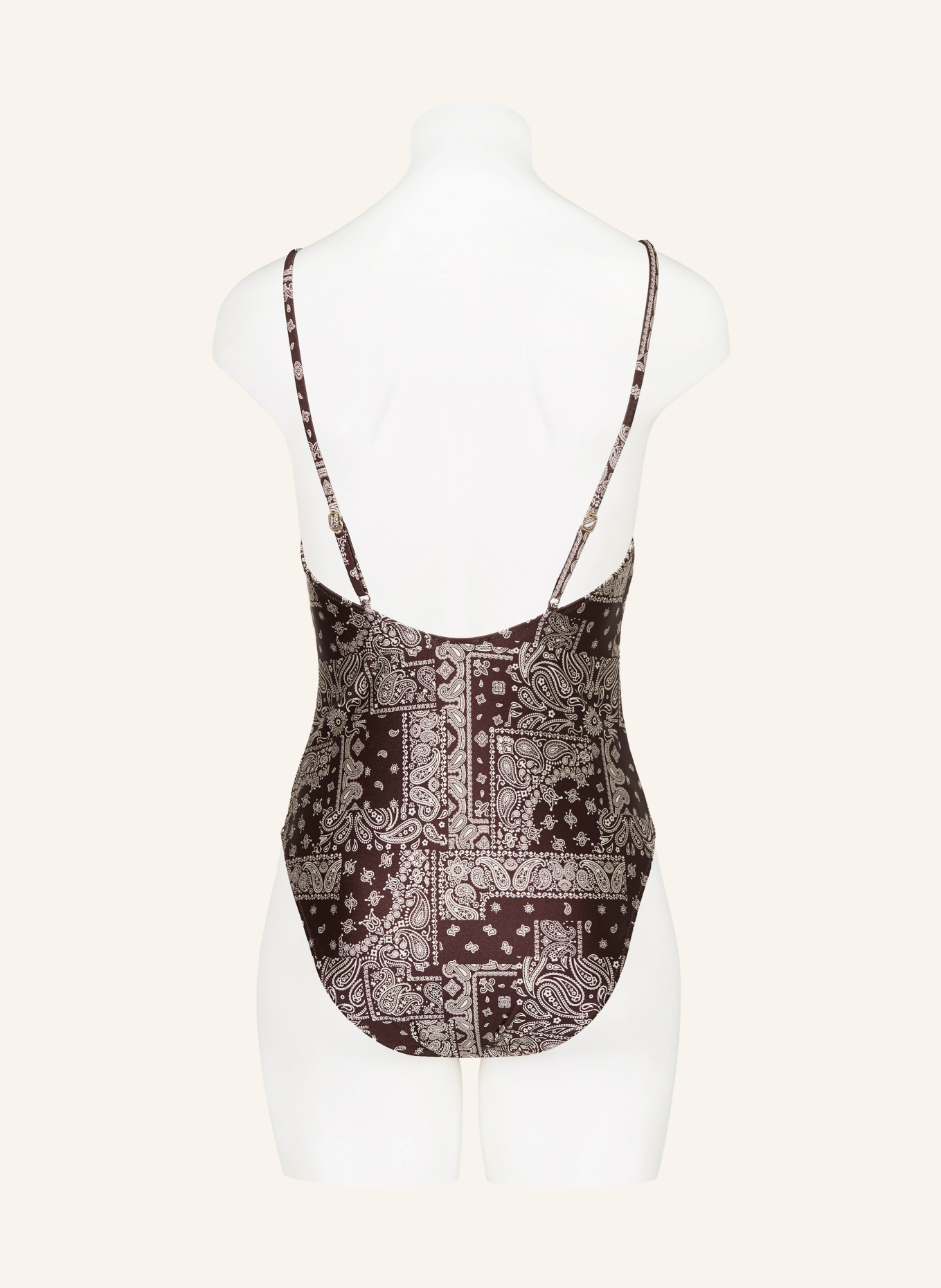 MRS & HUGS kostium kąpielowy: CIEMNOBRĄZOWY / KREMOWY