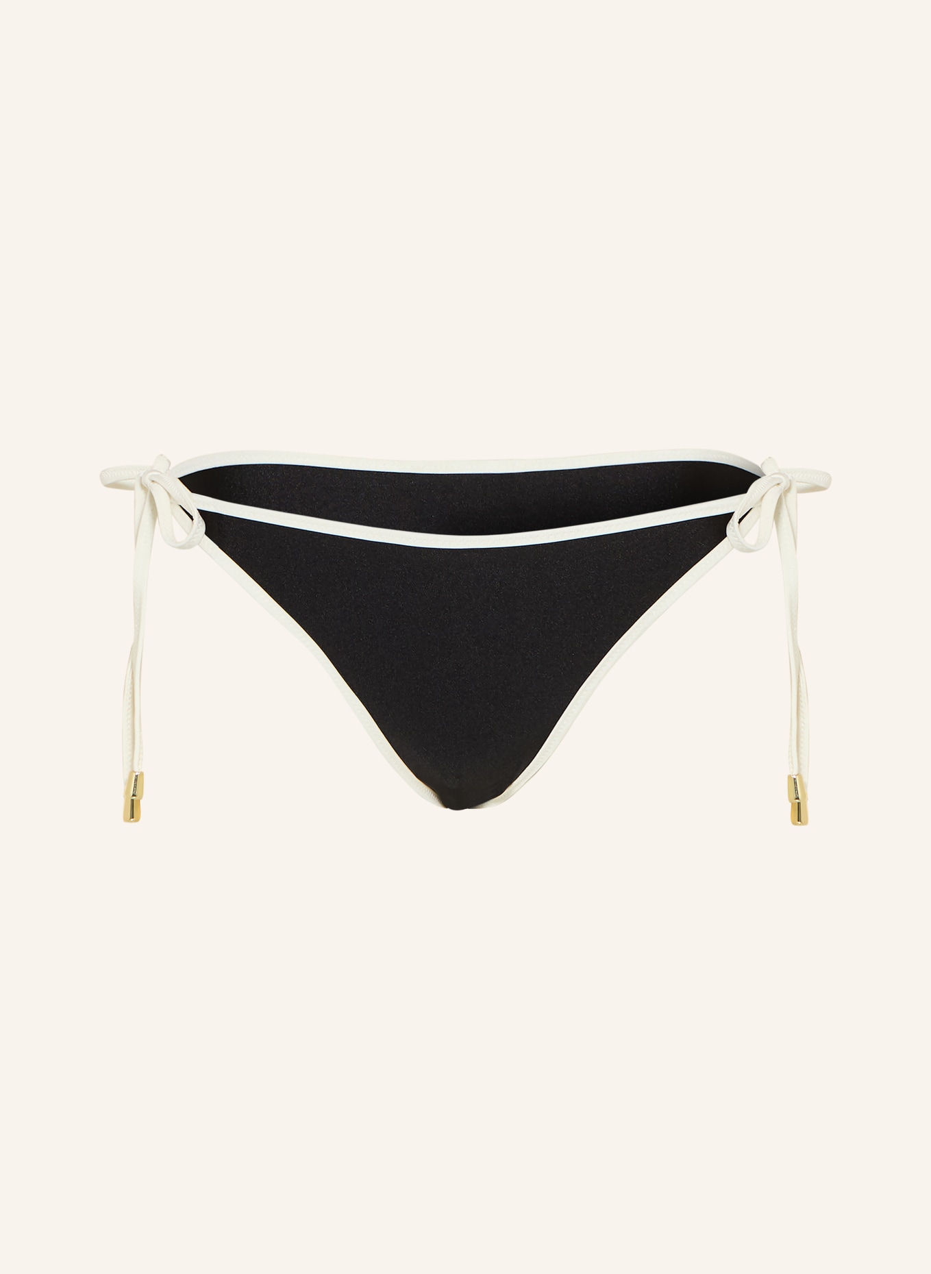 MRS & HUGS Triangle bikini bottoms: BLACK / WHITE