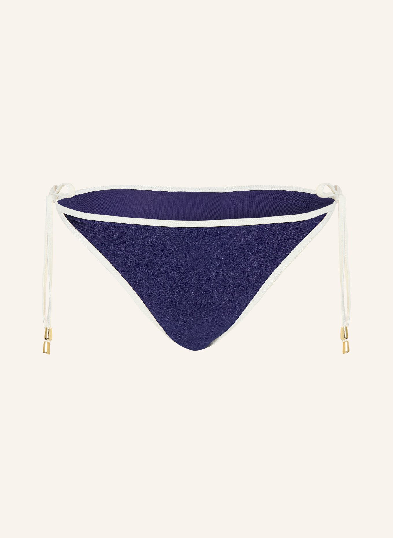 MRS & HUGS Trójkątne figi bikini: GRANATOWY / BIAŁY
