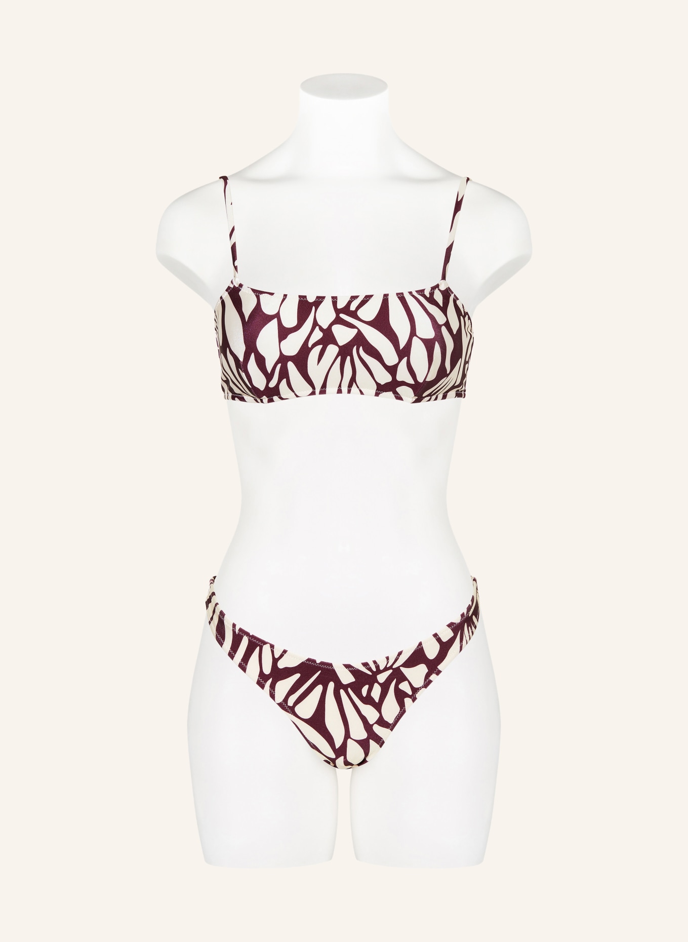 MRS & HUGS Majtki bikini z wysokim stanem: FIOLETOWY / BIAŁY