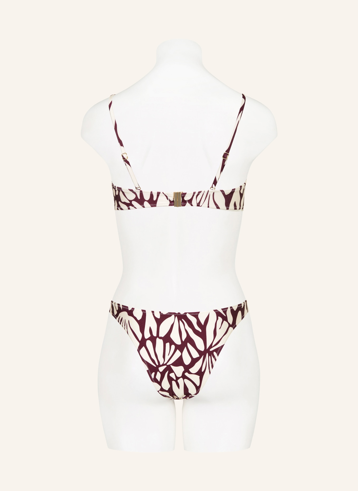 MRS & HUGS Majtki bikini z wysokim stanem: FIOLETOWY / BIAŁY