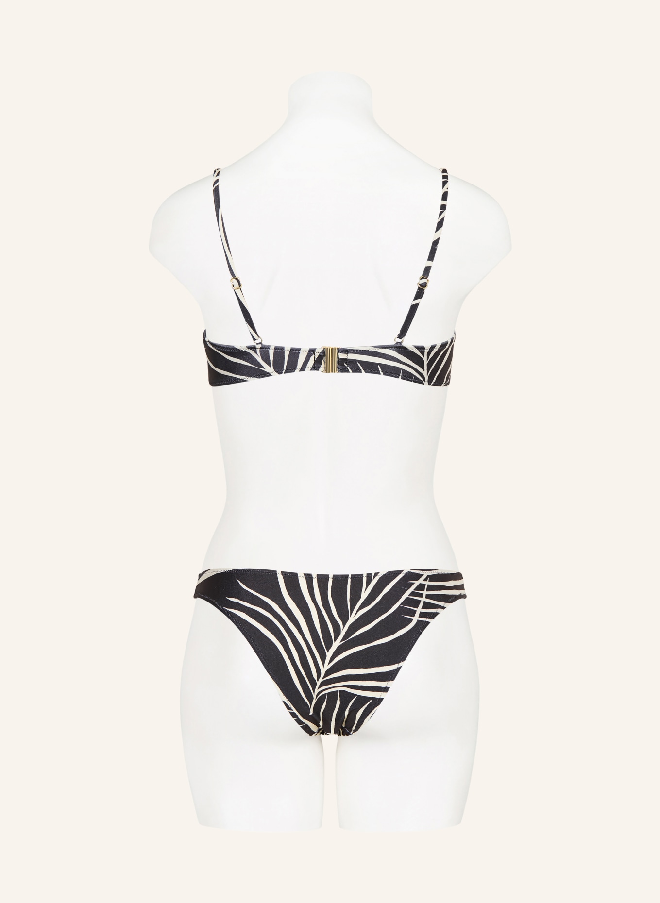 MRS & HUGS Bustier-Bikini-Top: SCHWARZ / CREME