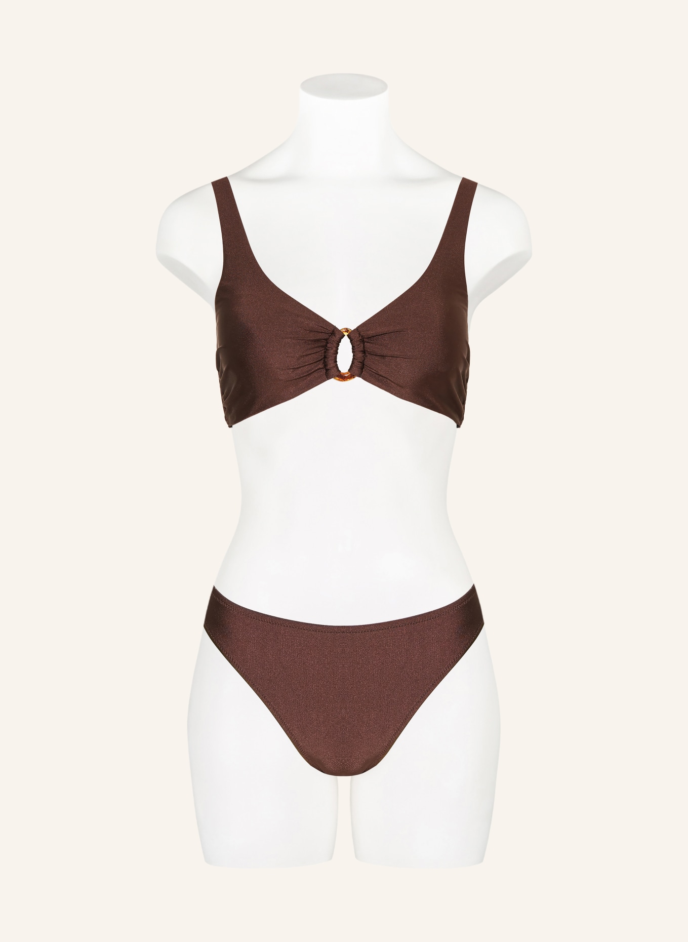 MRS & HUGS Brazilské bikiny: TMAVĚ HNĚDÁ