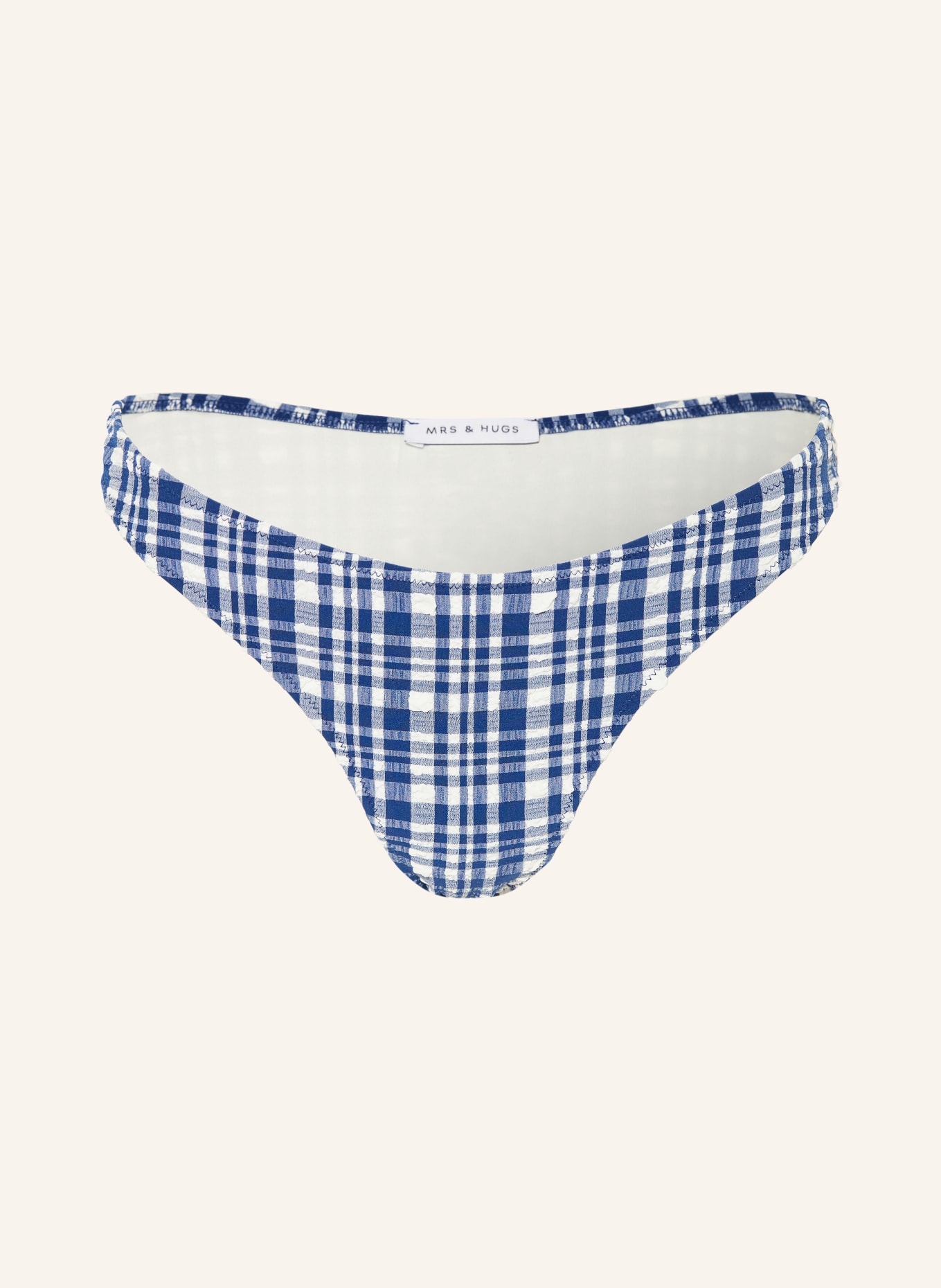 MRS & HUGS Brazylijskie figi bikini: NIEBIESKI / BIAŁY