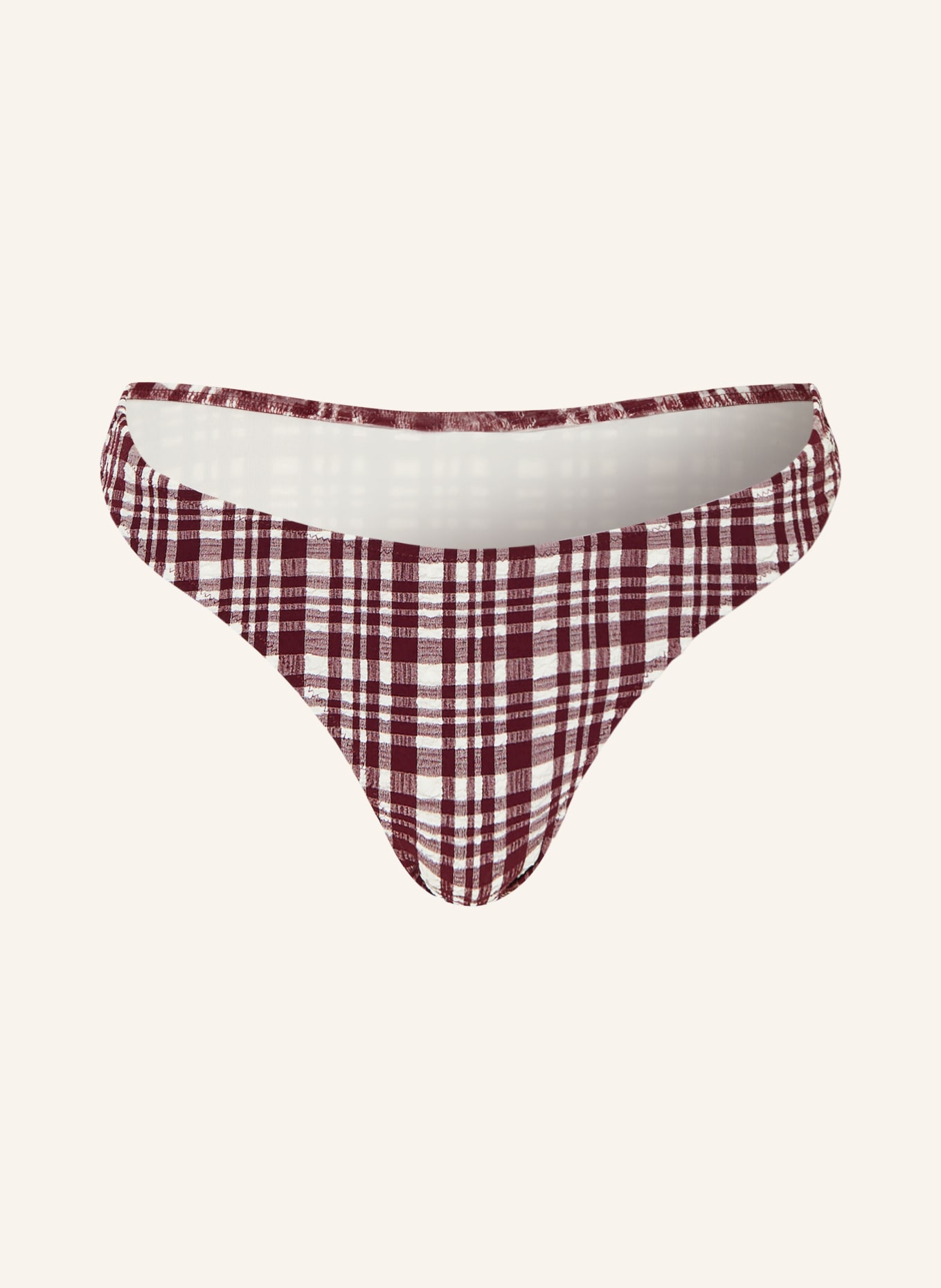 MRS & HUGS Brazilian bikini bottoms: DARK PURPLE / WHITE