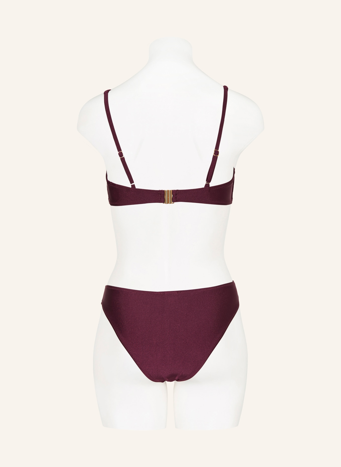 MRS & HUGS Bralette bikini top: CIEMNOCZERWONY