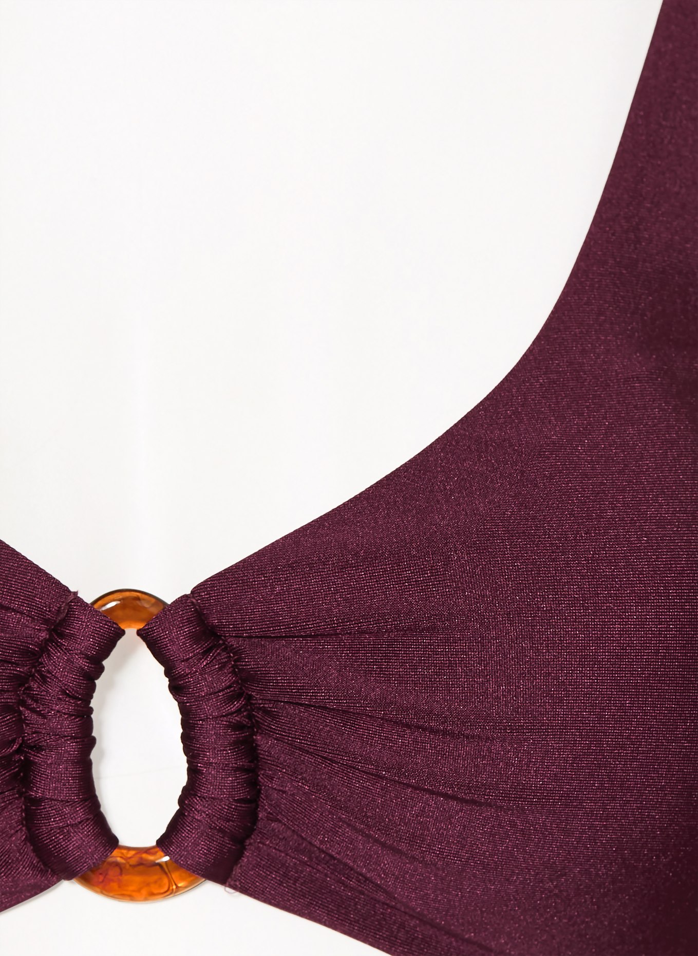 MRS & HUGS Bralette bikini top: CIEMNOCZERWONY