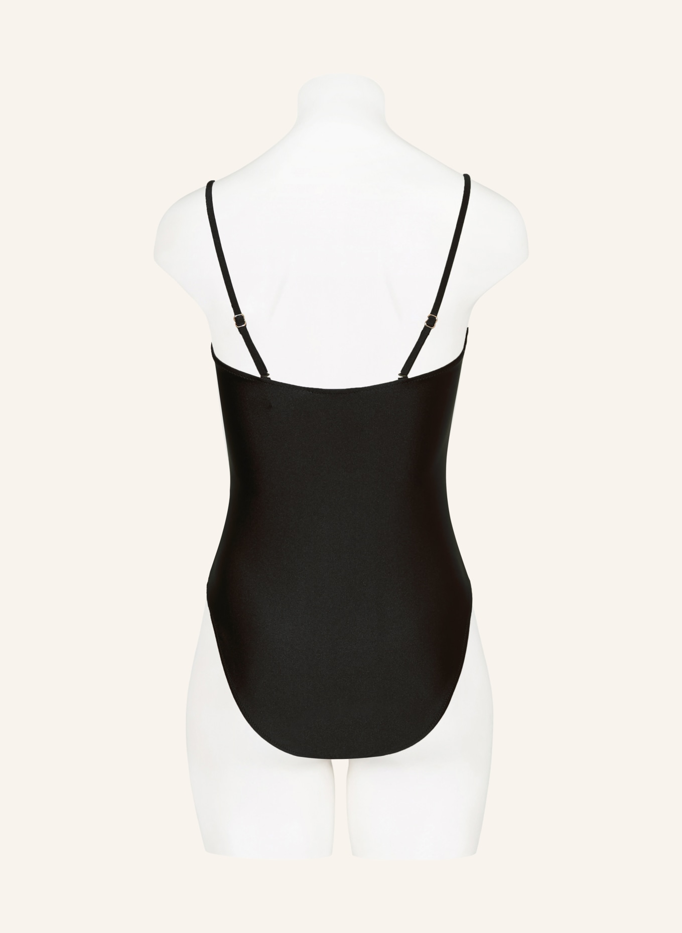 MRS & HUGS Strój kąpielowy bandeau z wycięciami: CZARNY