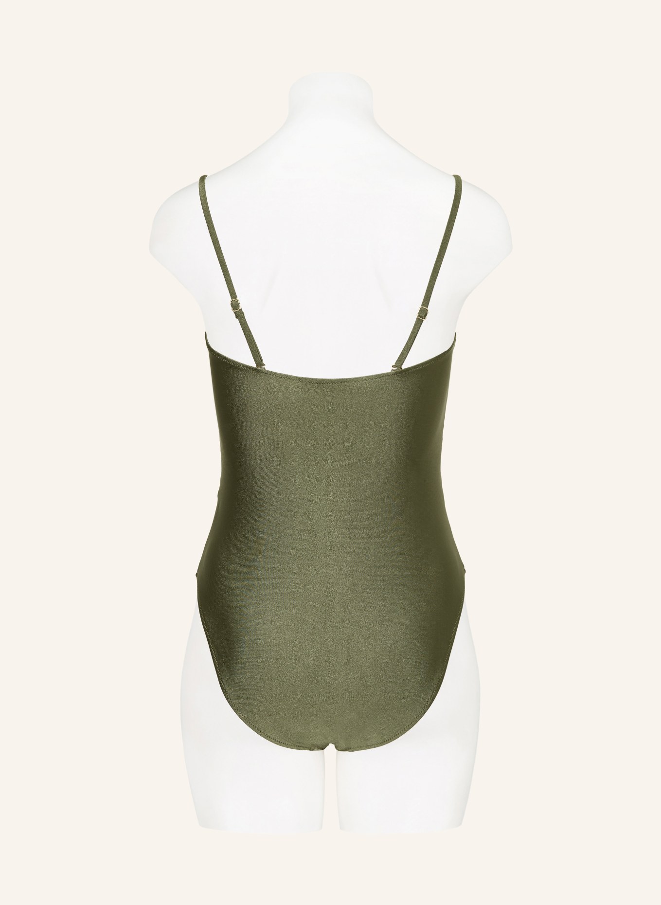 MRS & HUGS Strój kąpielowy bandeau z wycięciami: ZIELONY