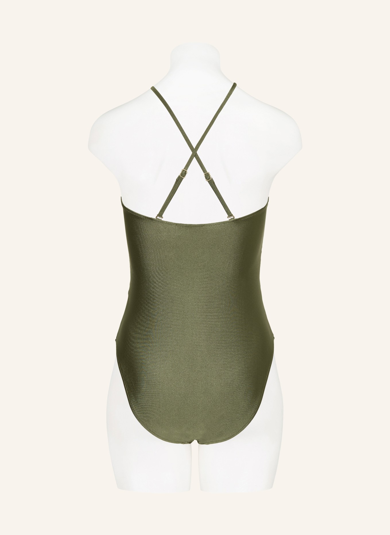 MRS & HUGS Strój kąpielowy bandeau z wycięciami: ZIELONY