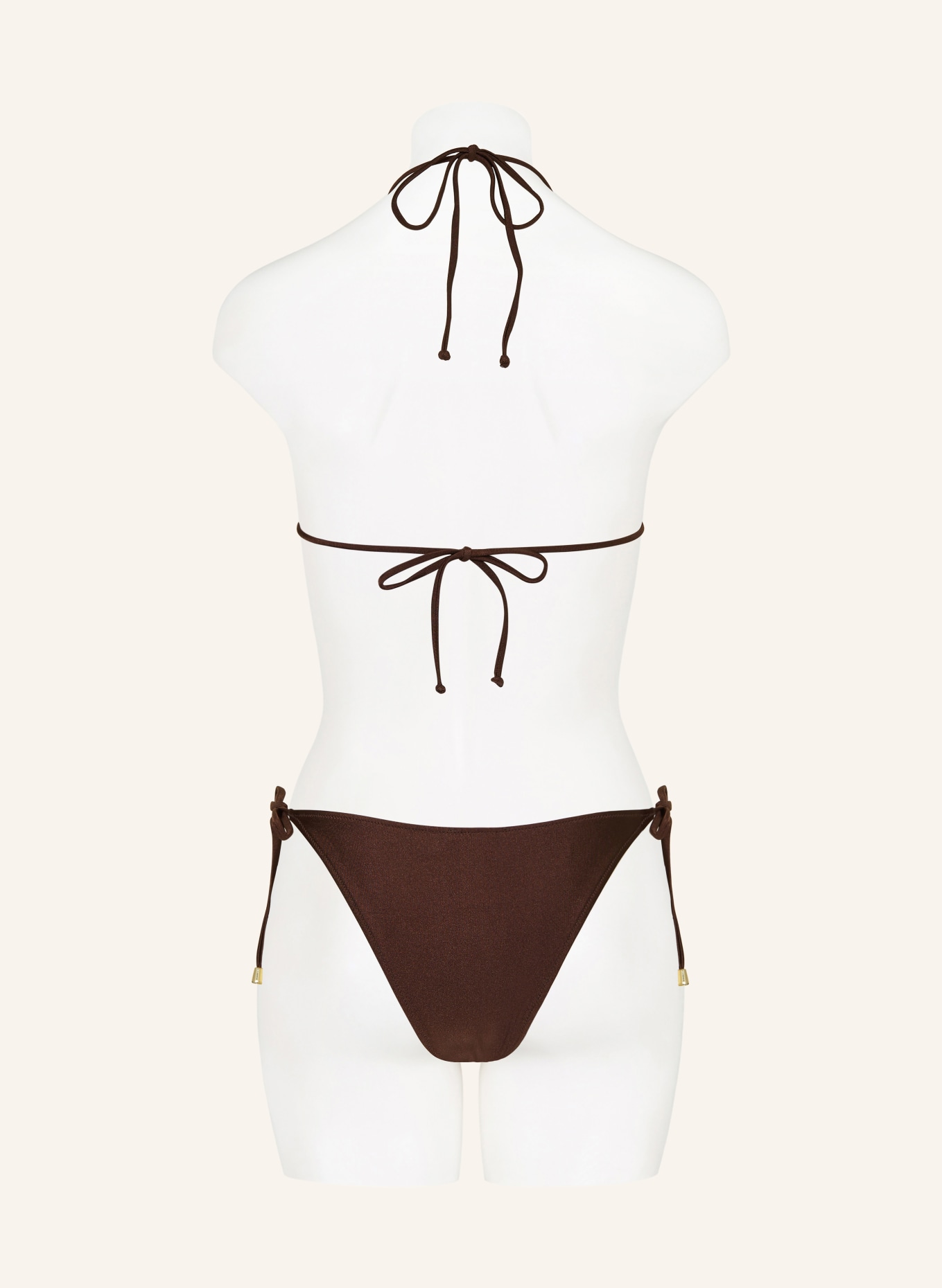 MRS & HUGS Triangle bikini bottoms: DARK BROWN