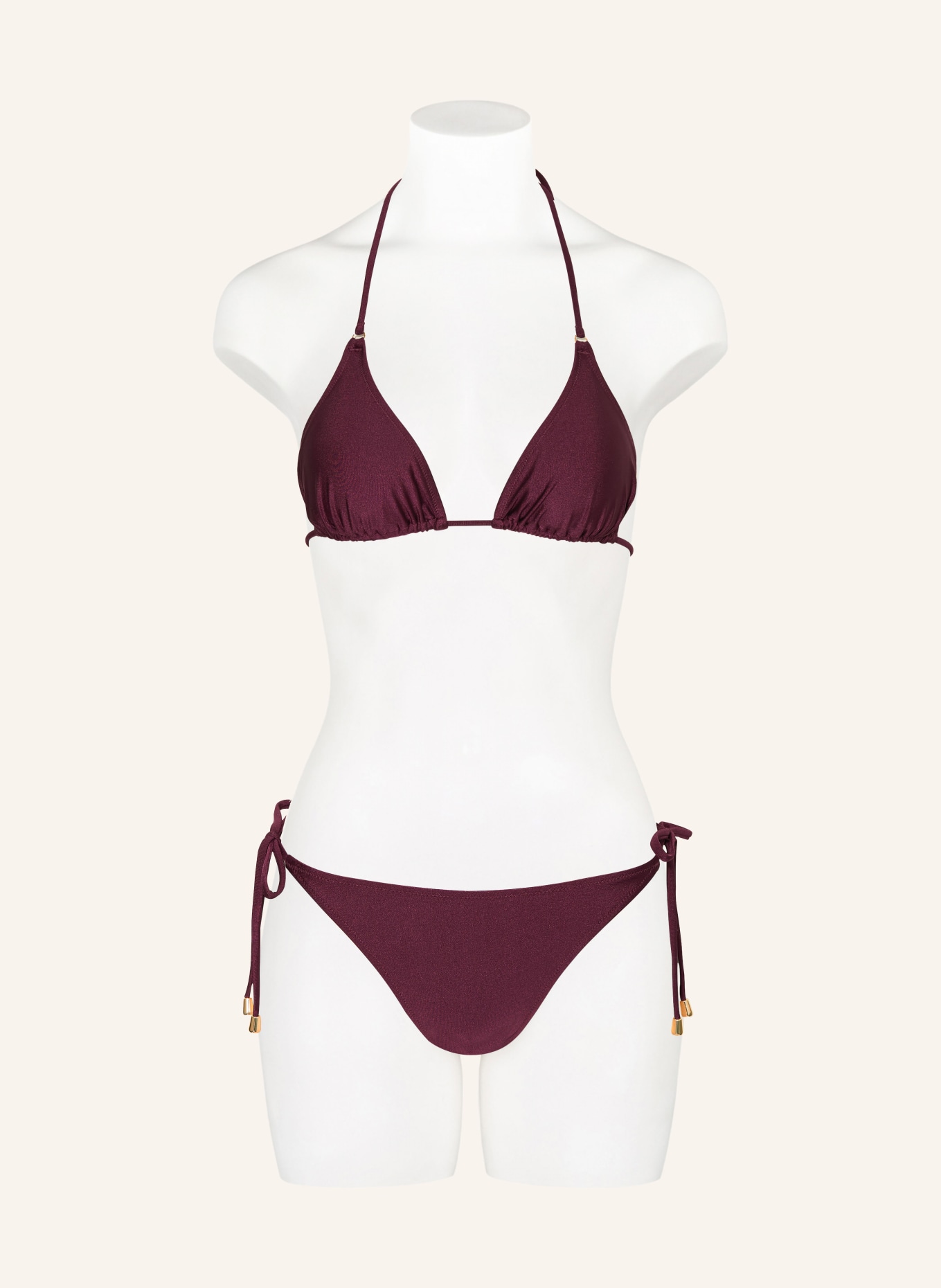 MRS & HUGS Triangel-Bikini-Hose: DUNKELROT