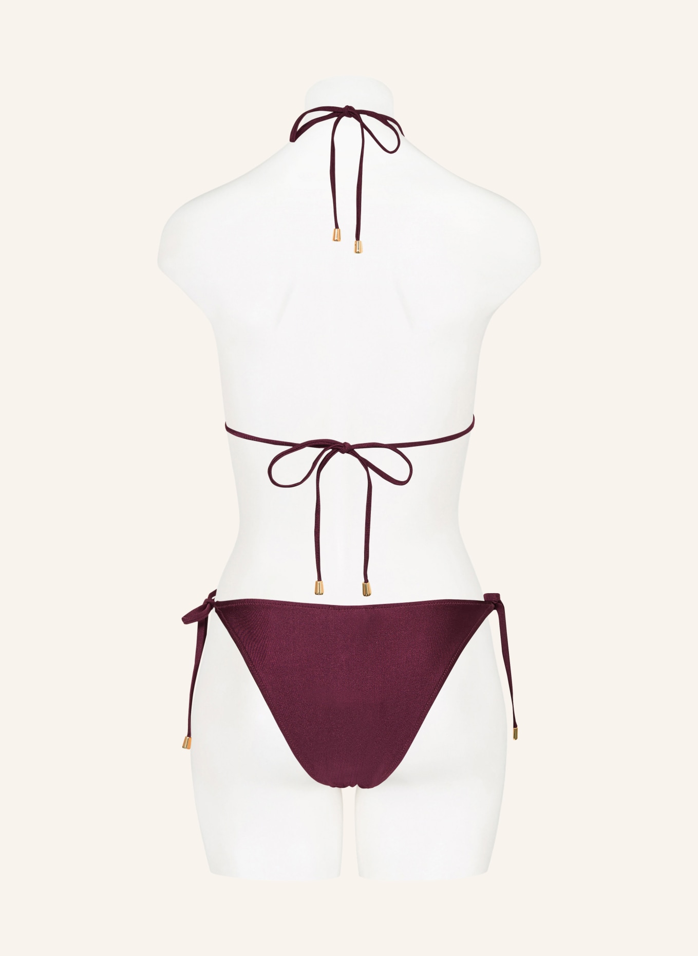 MRS & HUGS Triangel-Bikini-Hose: DUNKELROT