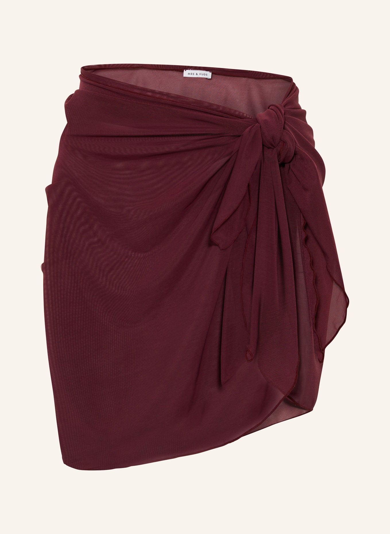 MRS & HUGS Pareo: CIEMNOCZERWONY