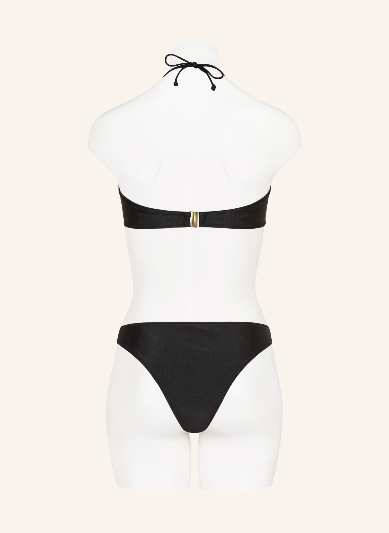 MRS & HUGS Bandeau-Bikini-Top: SCHWARZ